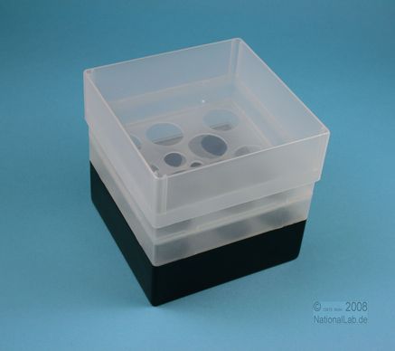 EPPi Box 128, 10, sort, 128mm, fast, PP, 30mm