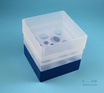 EPPi Box 128, 10, blå, 128mm, fast, PP, 30mm