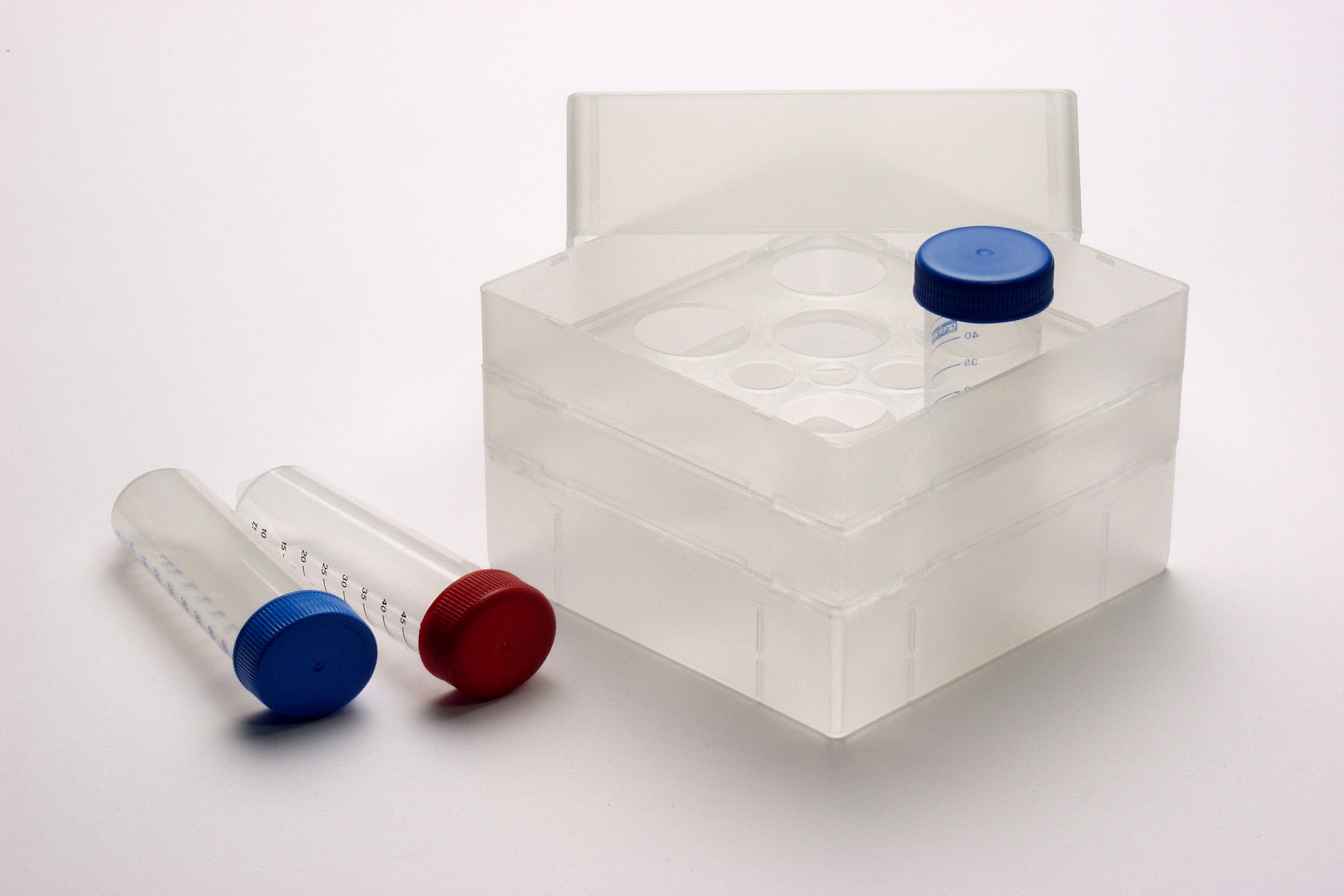 Frysekasse, 130x130x128mm 10 huller á 30mm, natur