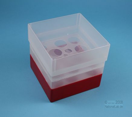 EPPi Box 128, 10, rød, 128mm, fast, PP, 30mm