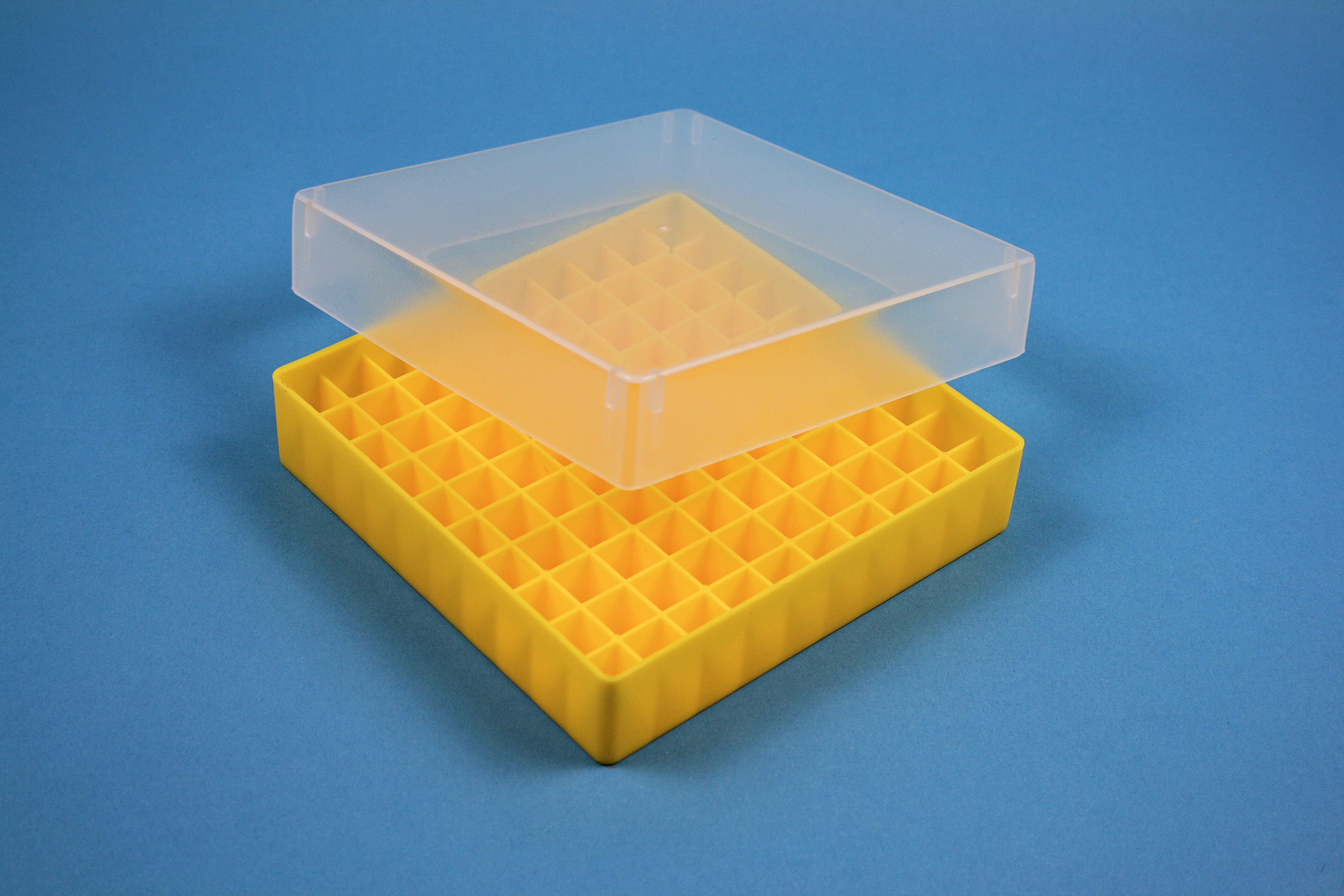 EPPi Box 37, 10x10, gul, 37mm, fast, PP, 11mm