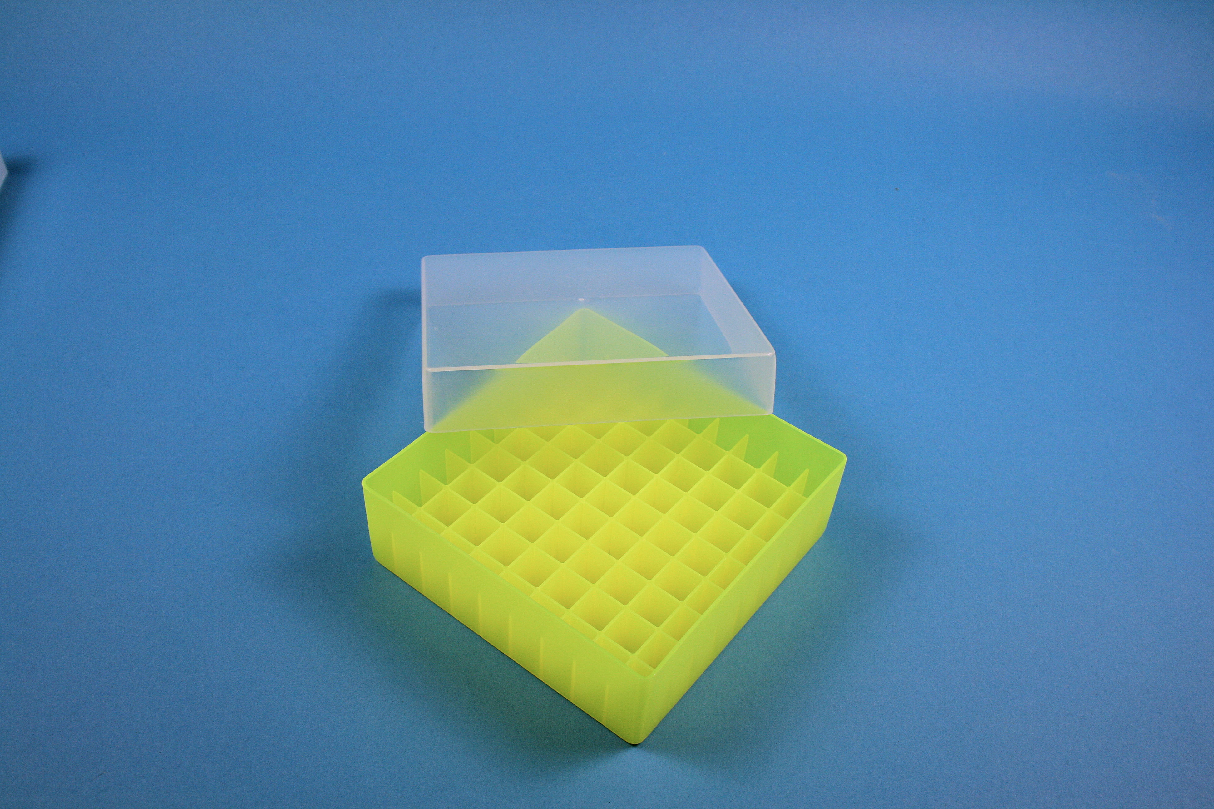 Frysekasse, 130x130mm, var, 81 hul á 12,5mm,n-gul