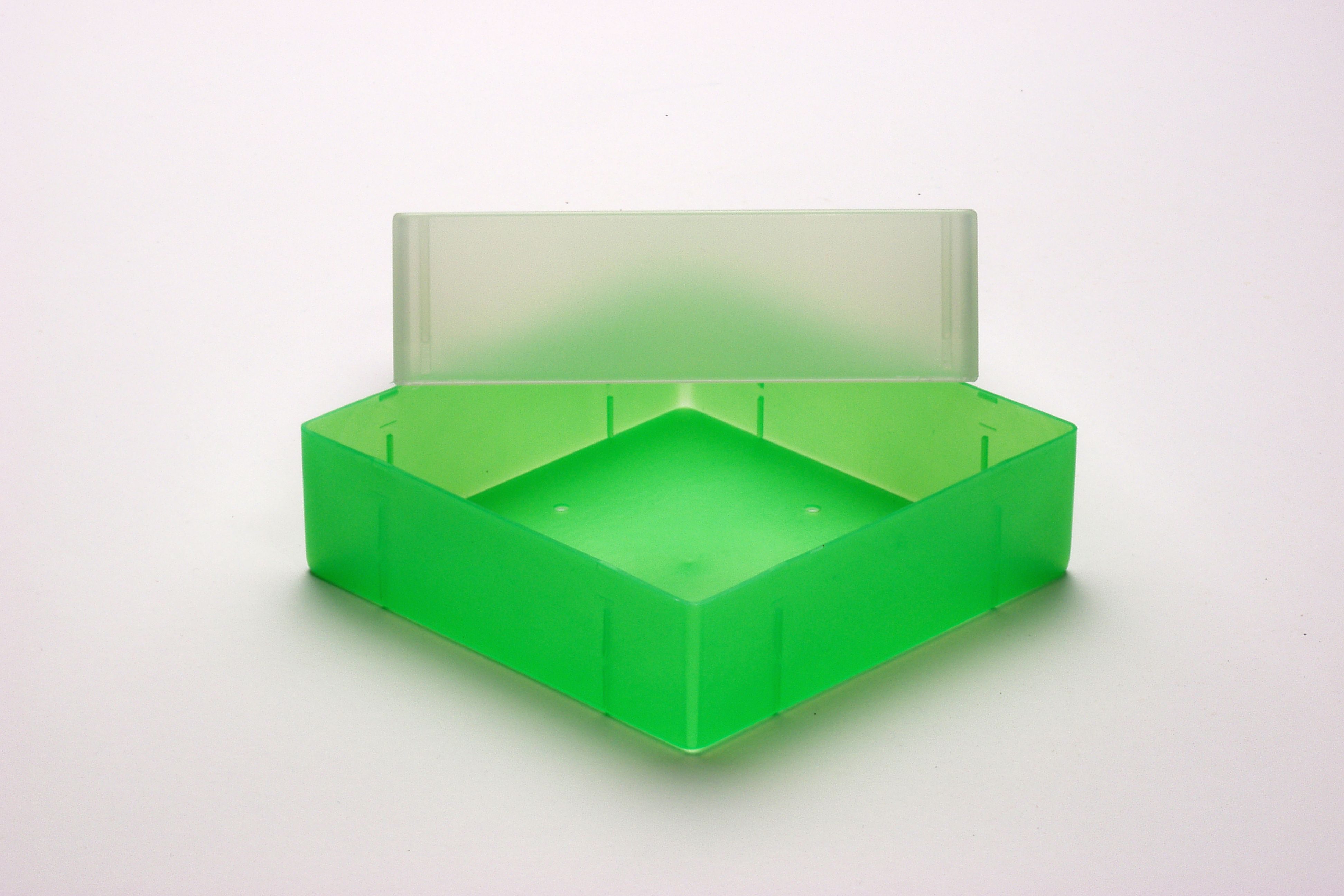 Cryo box, 130x130x75mm without divider, neongreen