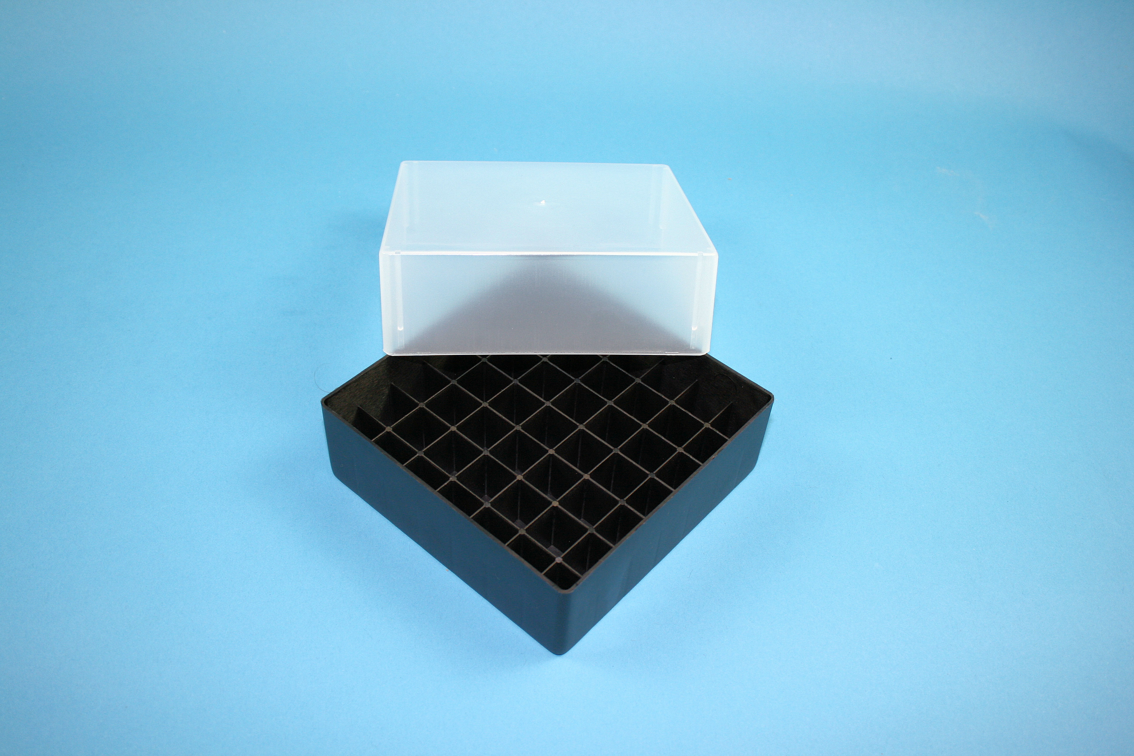 Cryo box, 130x130x75mm, 7x7, Black