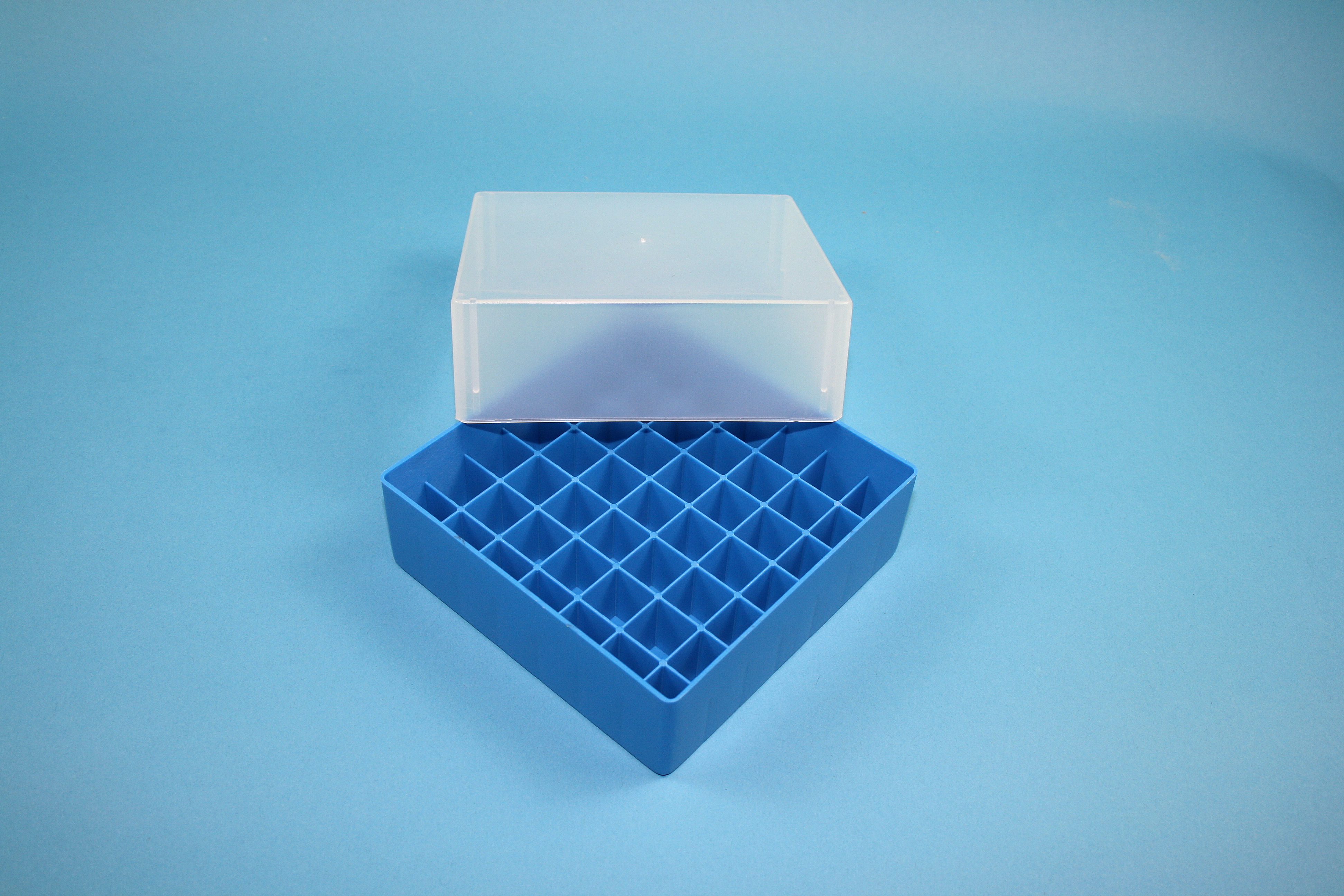 Cryo box, 130x130x75mm, 7x7, blå
