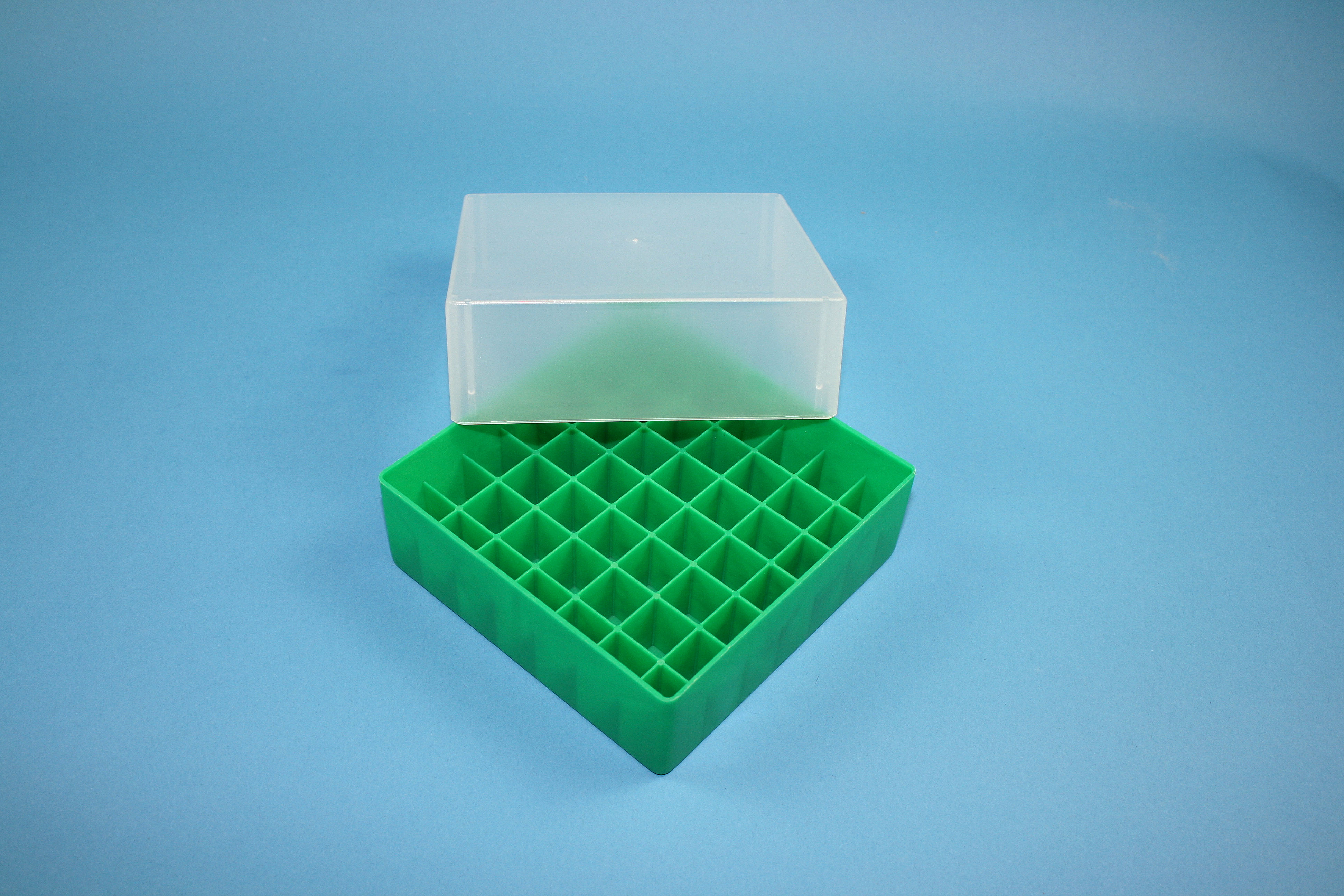 Cryo box, 130x130x75mm, 7x7, green