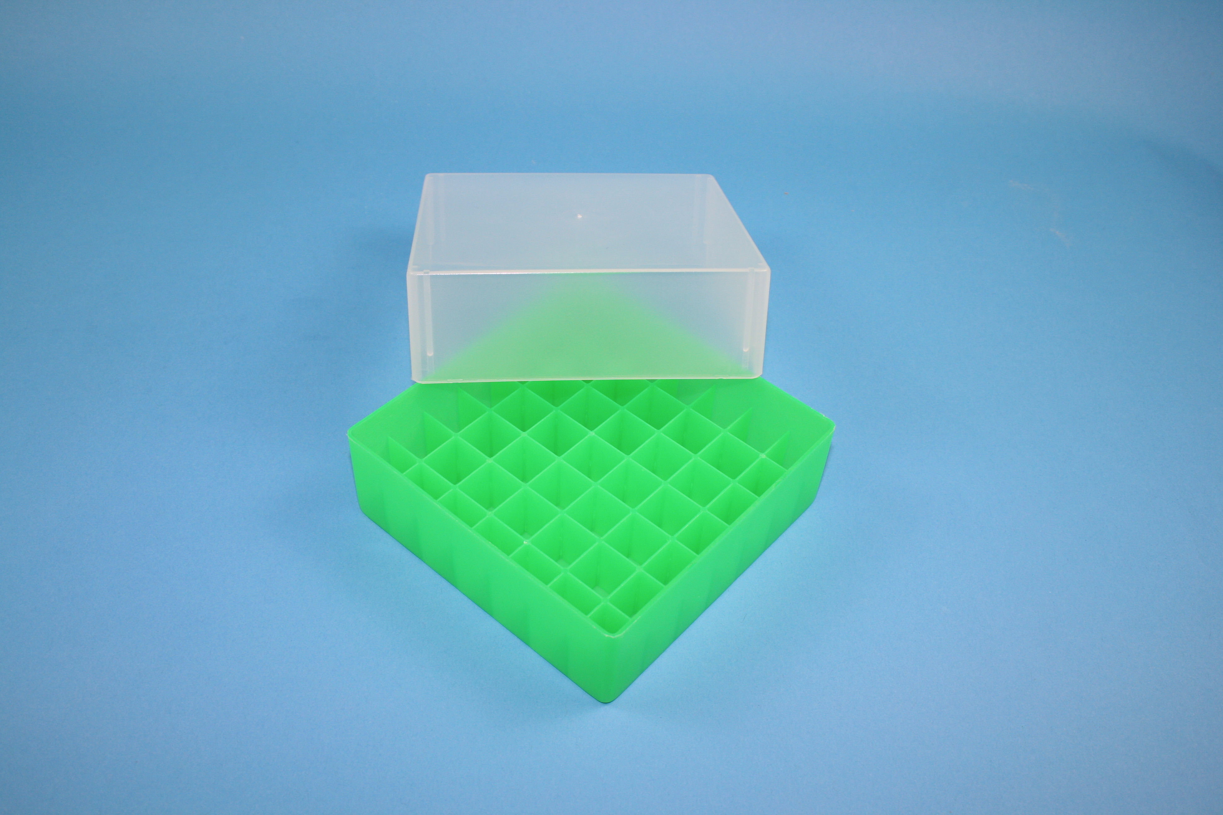 Cryo box, 130x130x75mm, 7x7, neon-green