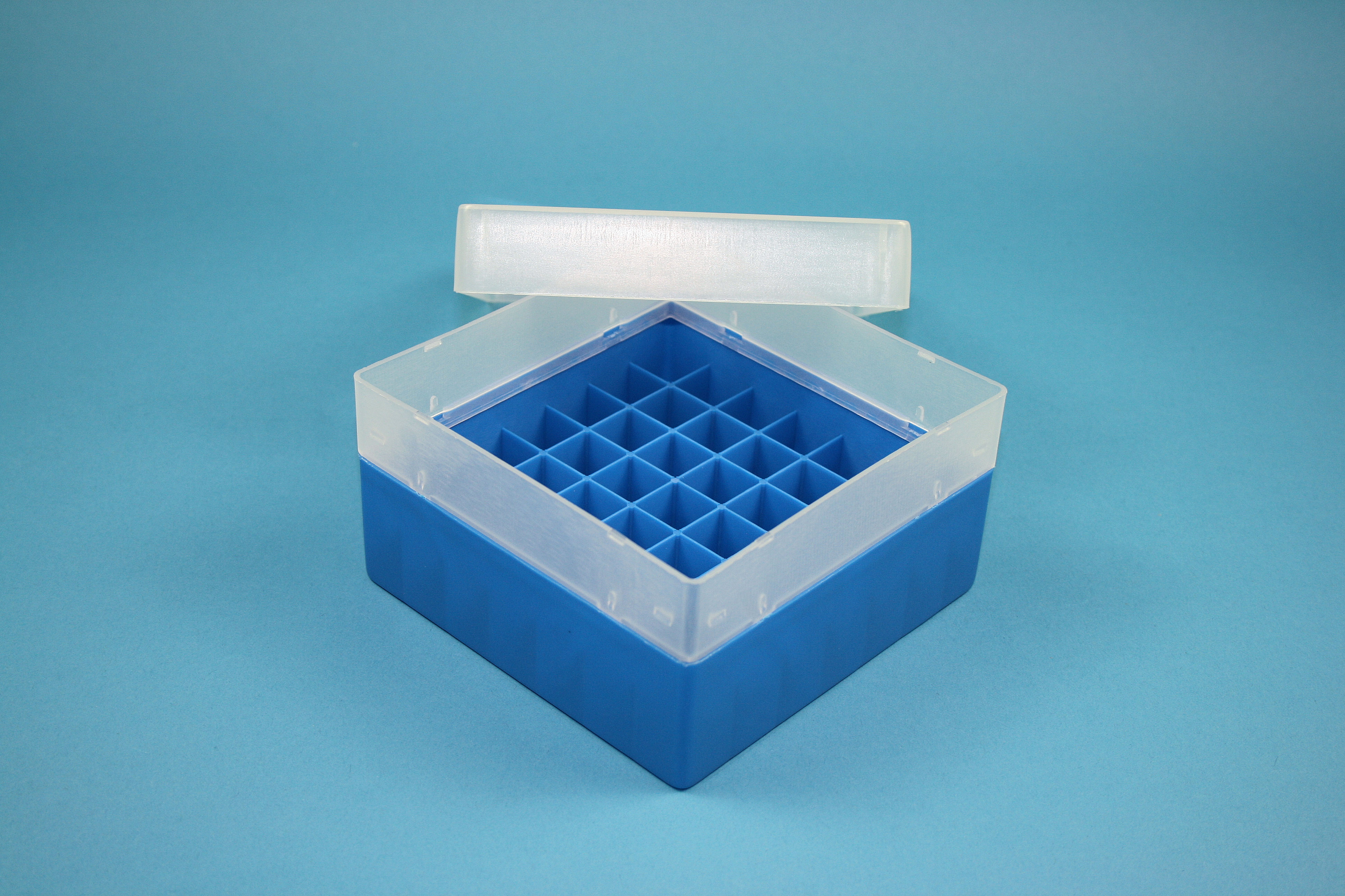 EPPi Box 80, 7x7, blå, 80mm, fast, PP, 16,5mm