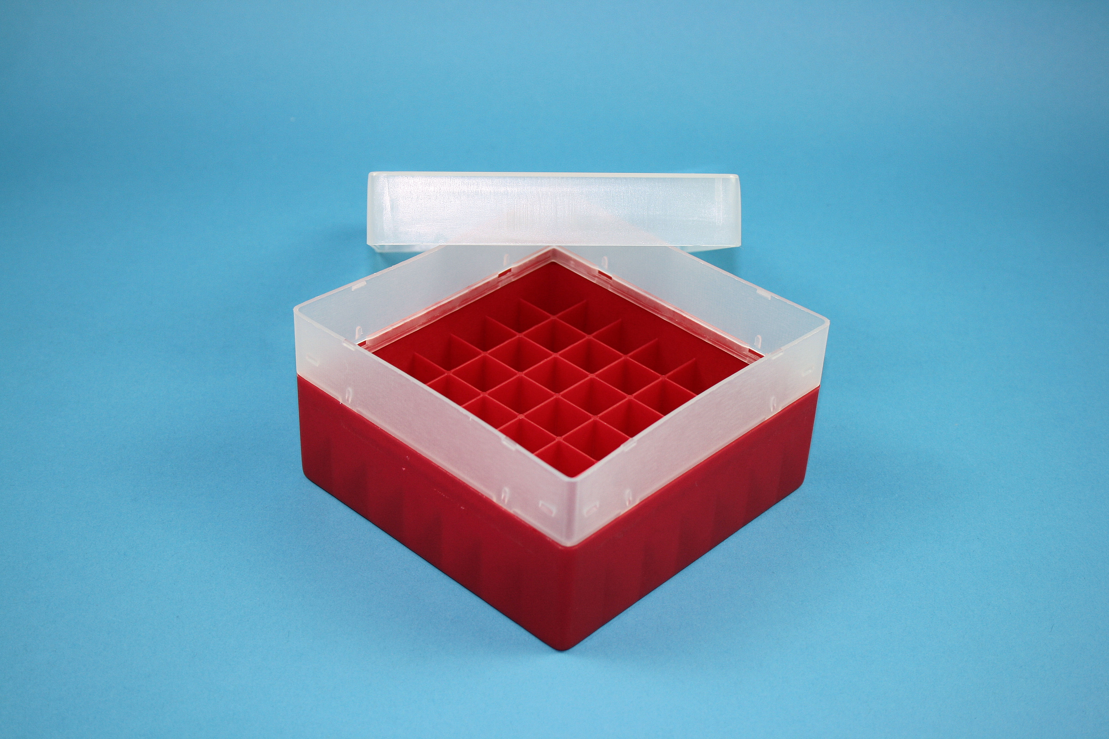 EPPi Box 80, 7x7, rød, 80mm, fast, PP, 16,5mm