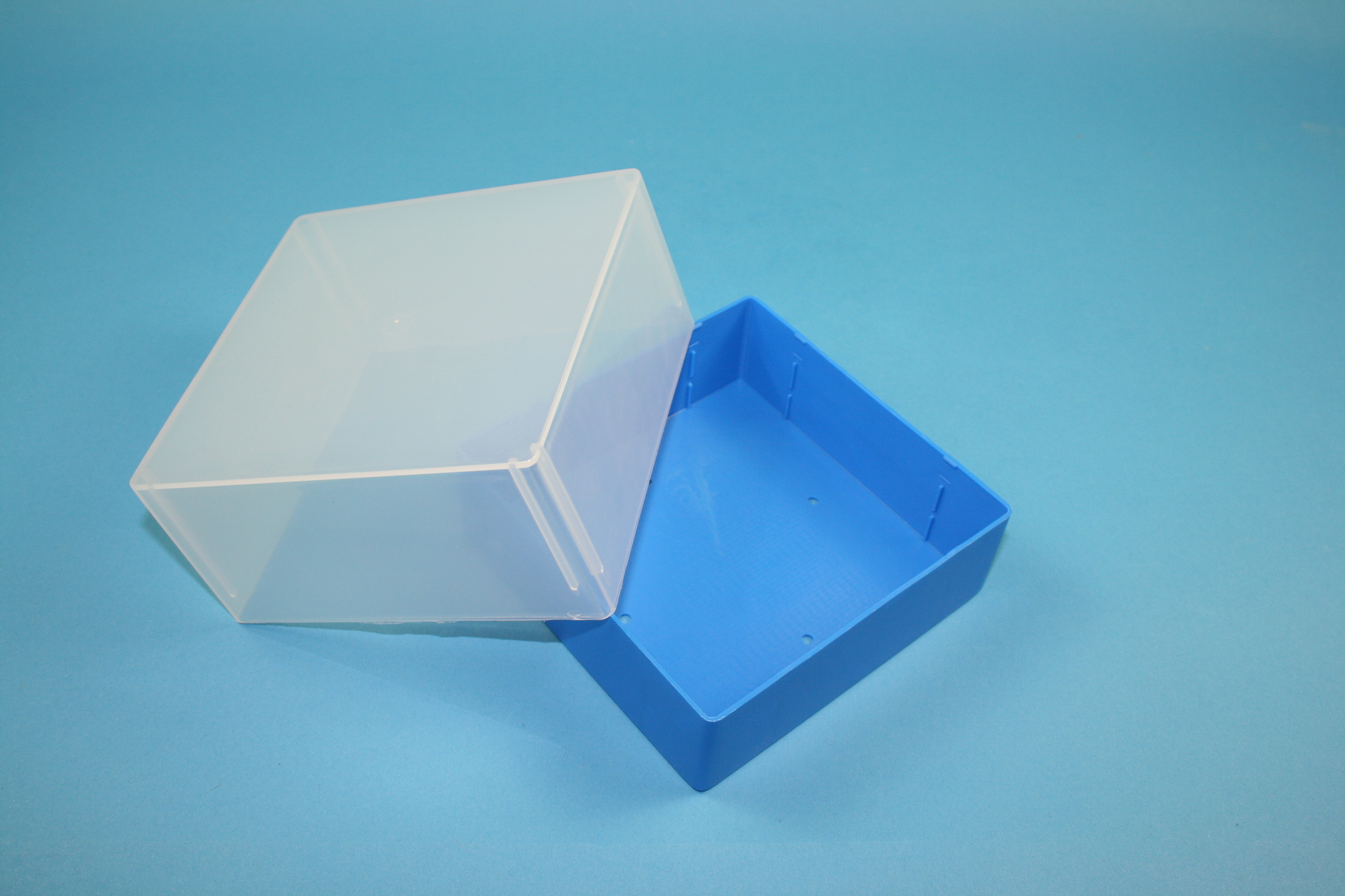 Cryo box, 130x130x95mm without divider, blue