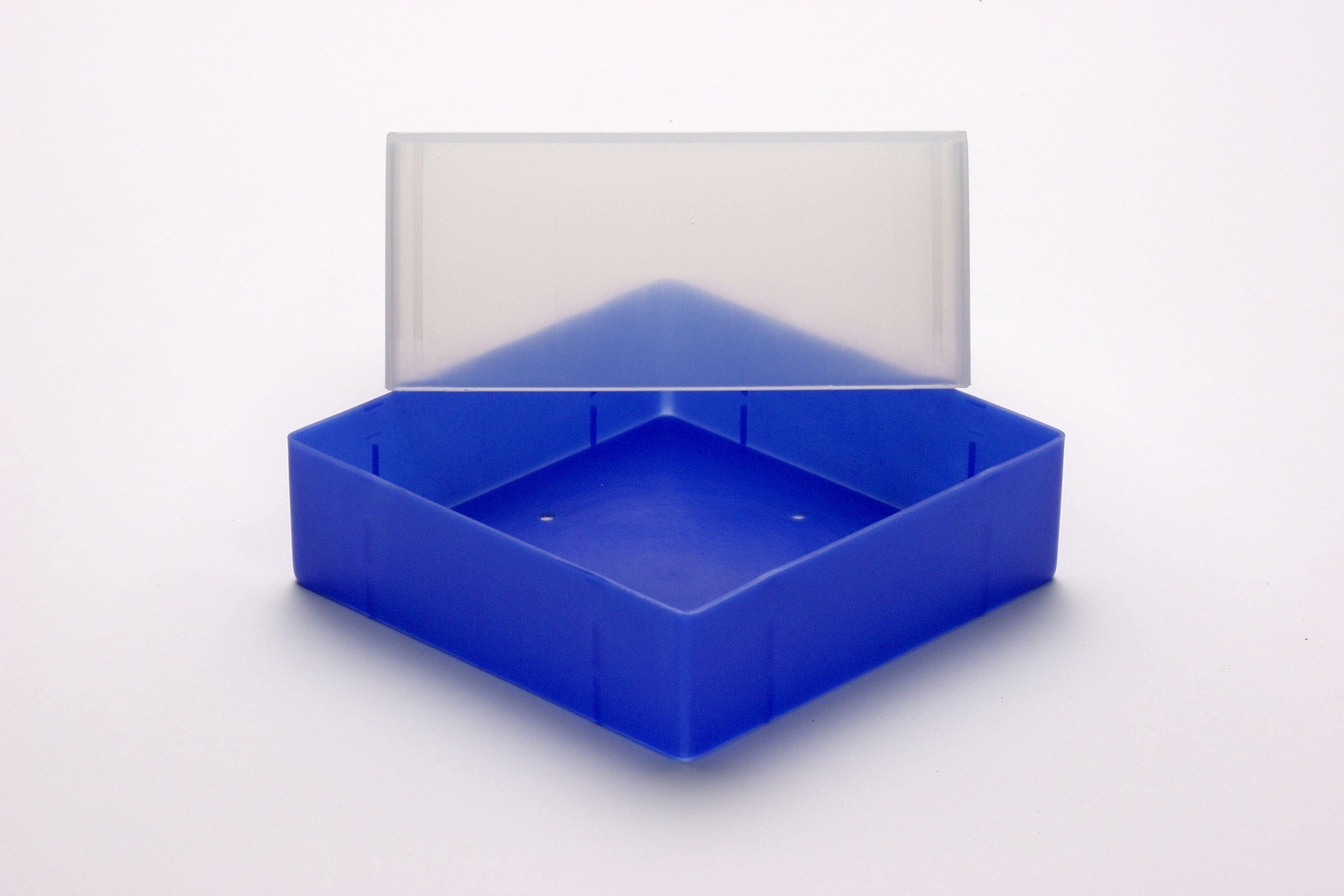 Cryo box, 130x130x95mm without divider, neonblue