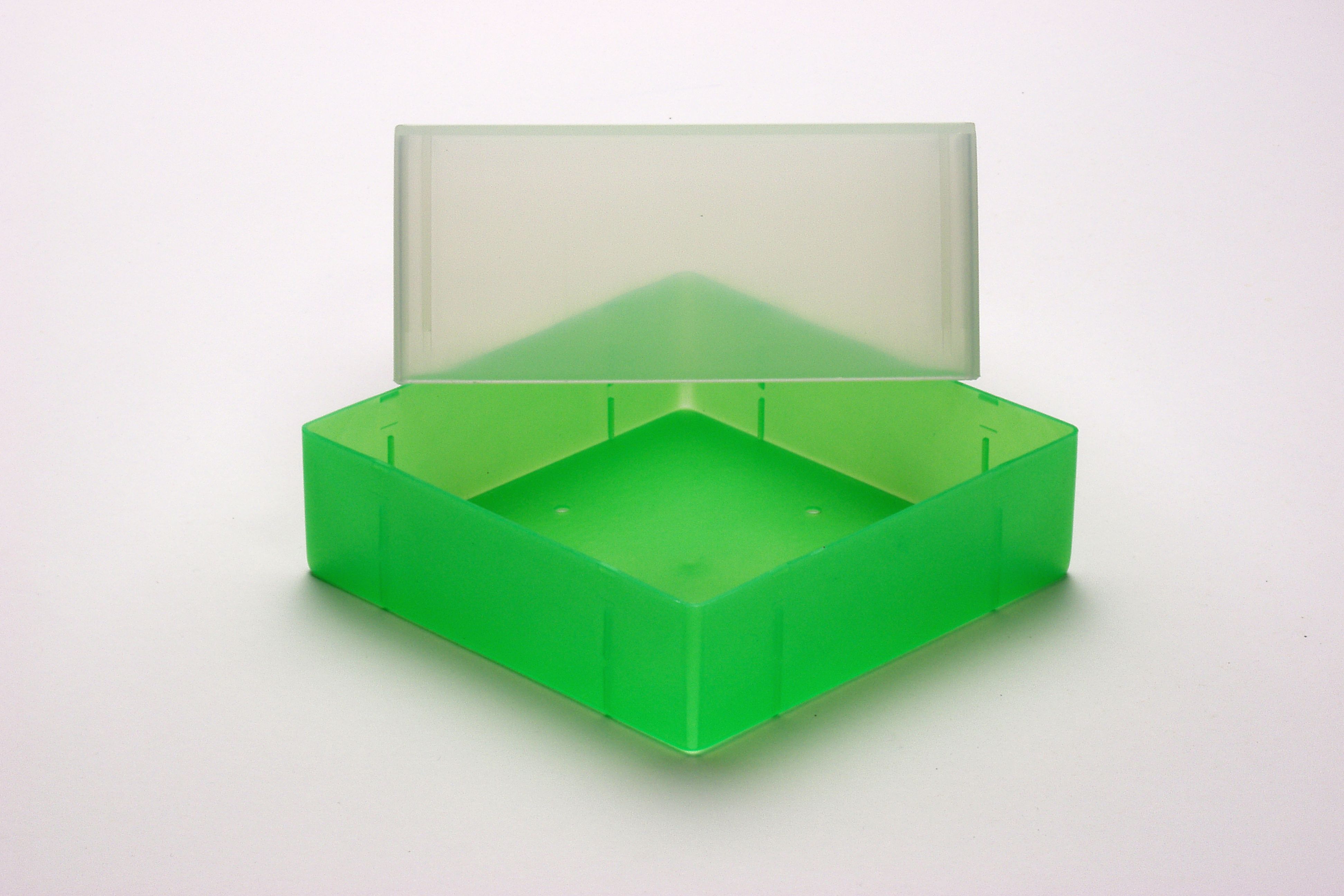 Cryo box, 130x130x95mm without divider, neongreen