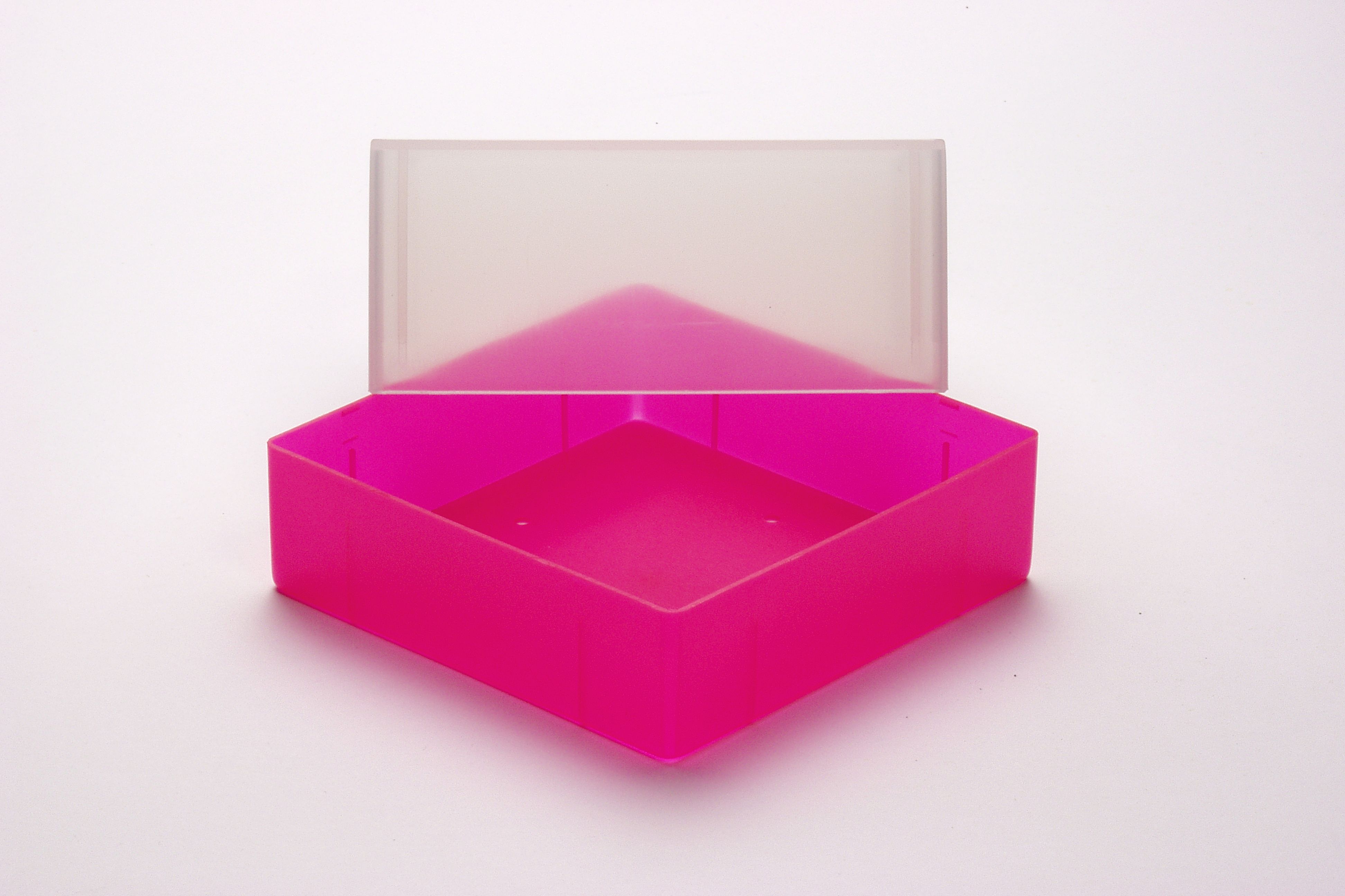 Cryo box, 130x130x95mm without divider, neonpink