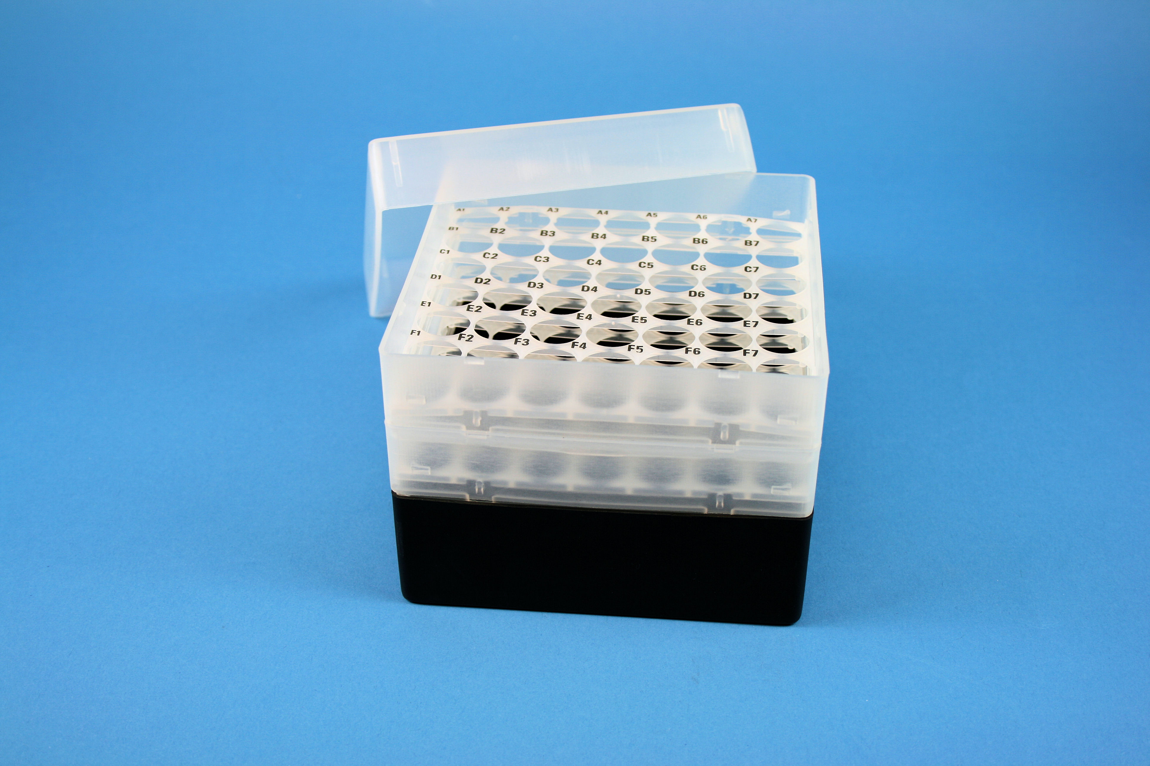 EPPi Box 105, 7x7, sort, 105mm, fast, PP, 16,5mm