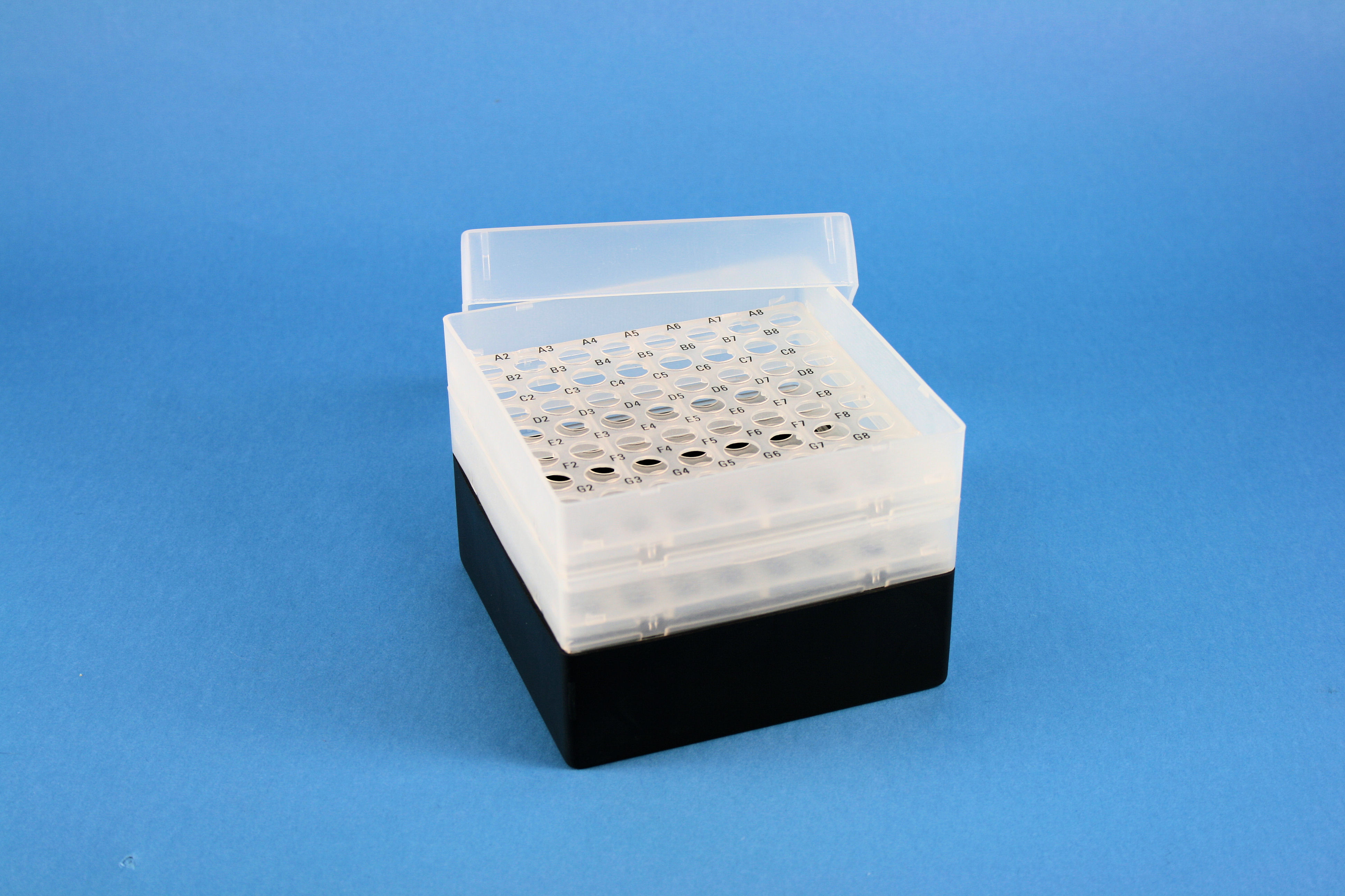 EPPi Box 105, 8x8, sort, 105mm, fast, PP, 11mm