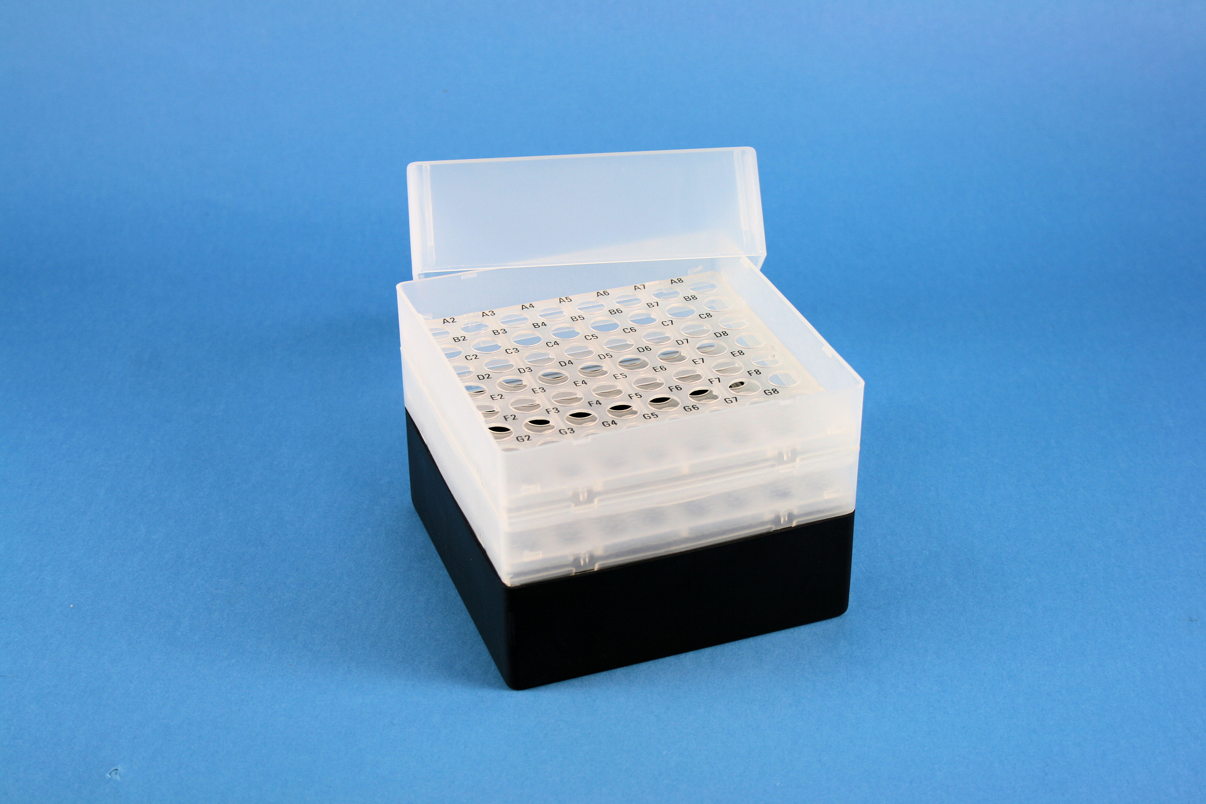 EPPi Box 128, 8x8, sort, 128mm, fast, PP, 11mm