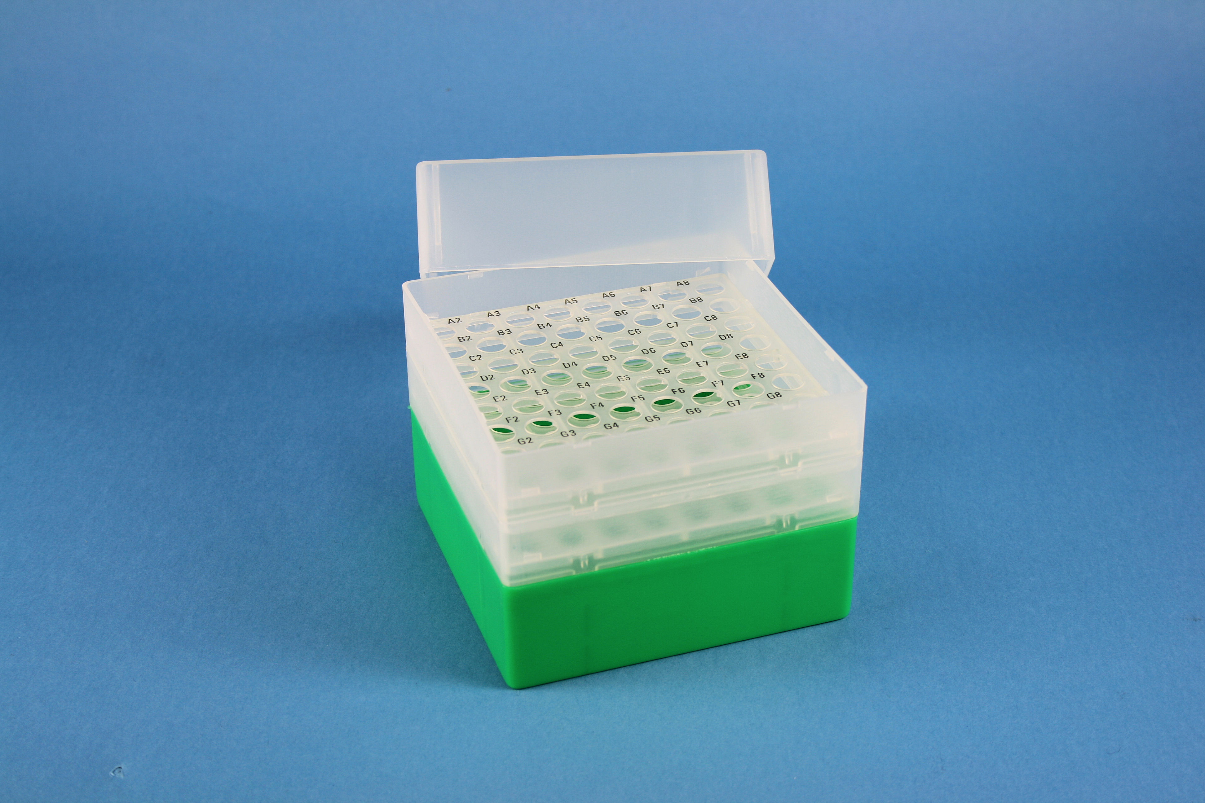 EPPi Box 128, 8x8, grøn, 128mm, fast, PP, 11mm