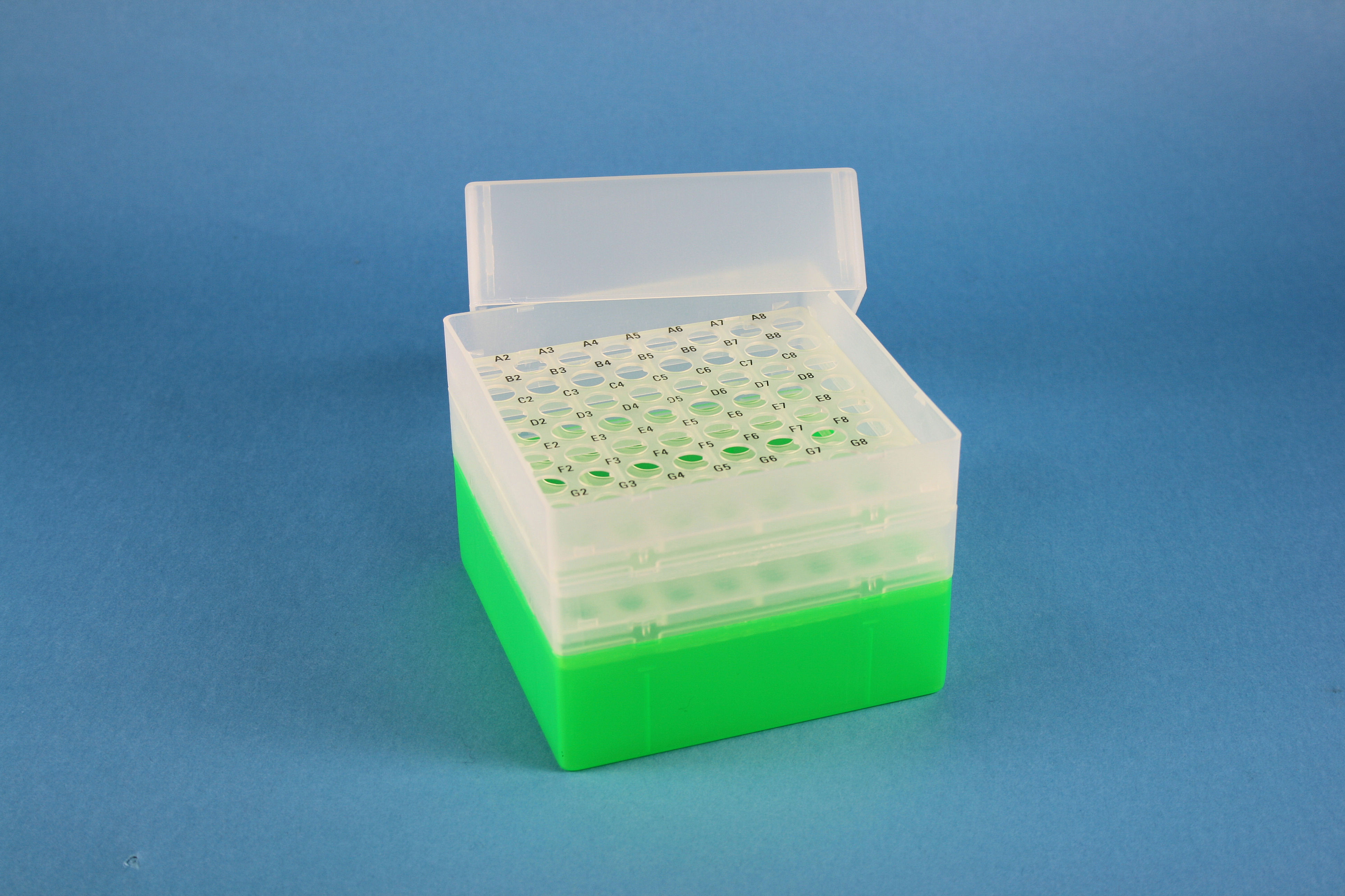 EPPi Box 128, 8x8, n-grøn, 128mm, fast, PP, 11mm