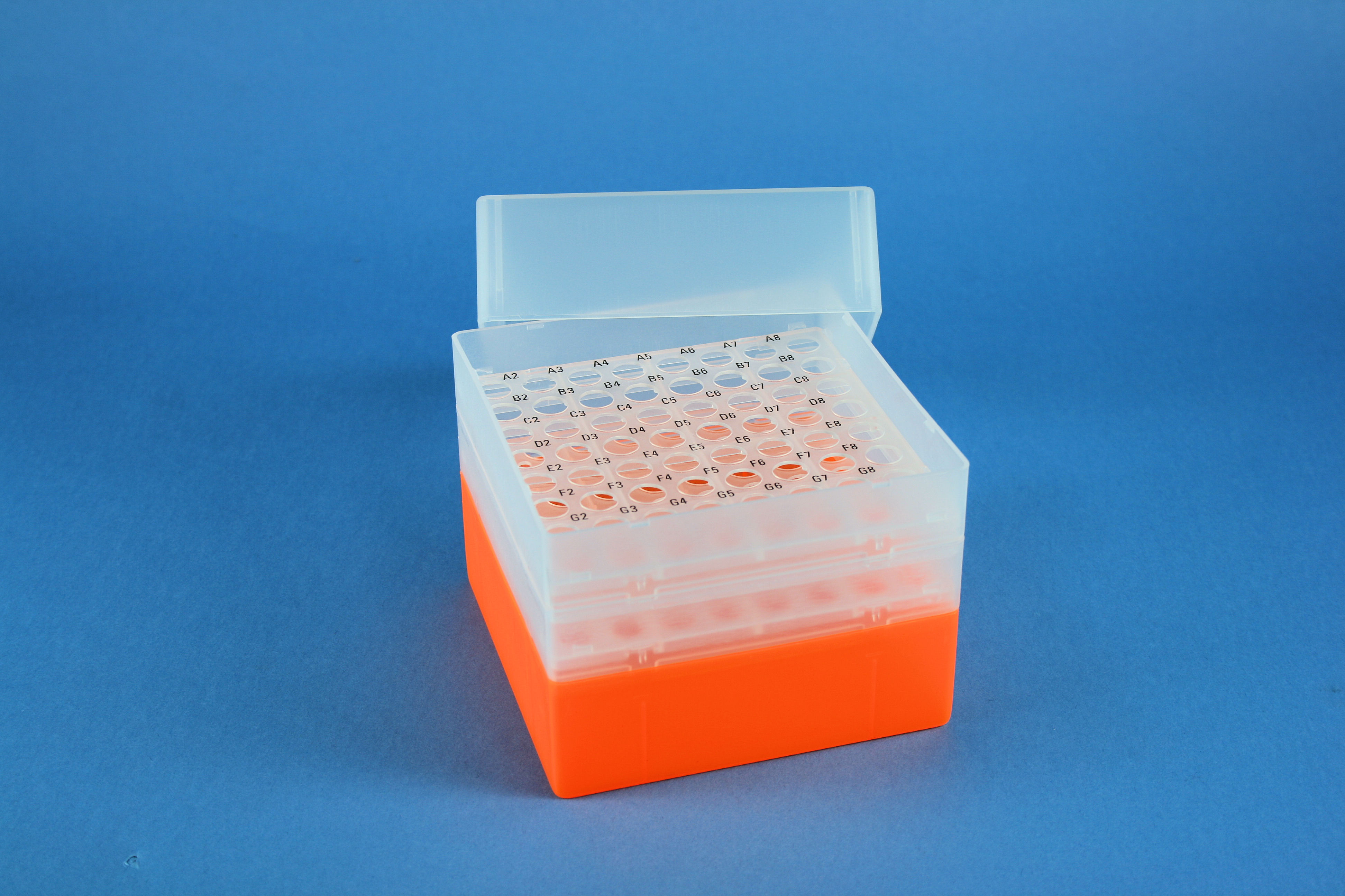 EPPi Box 128, 8x8, n-orange, 128mm, fast, PP, 11mm