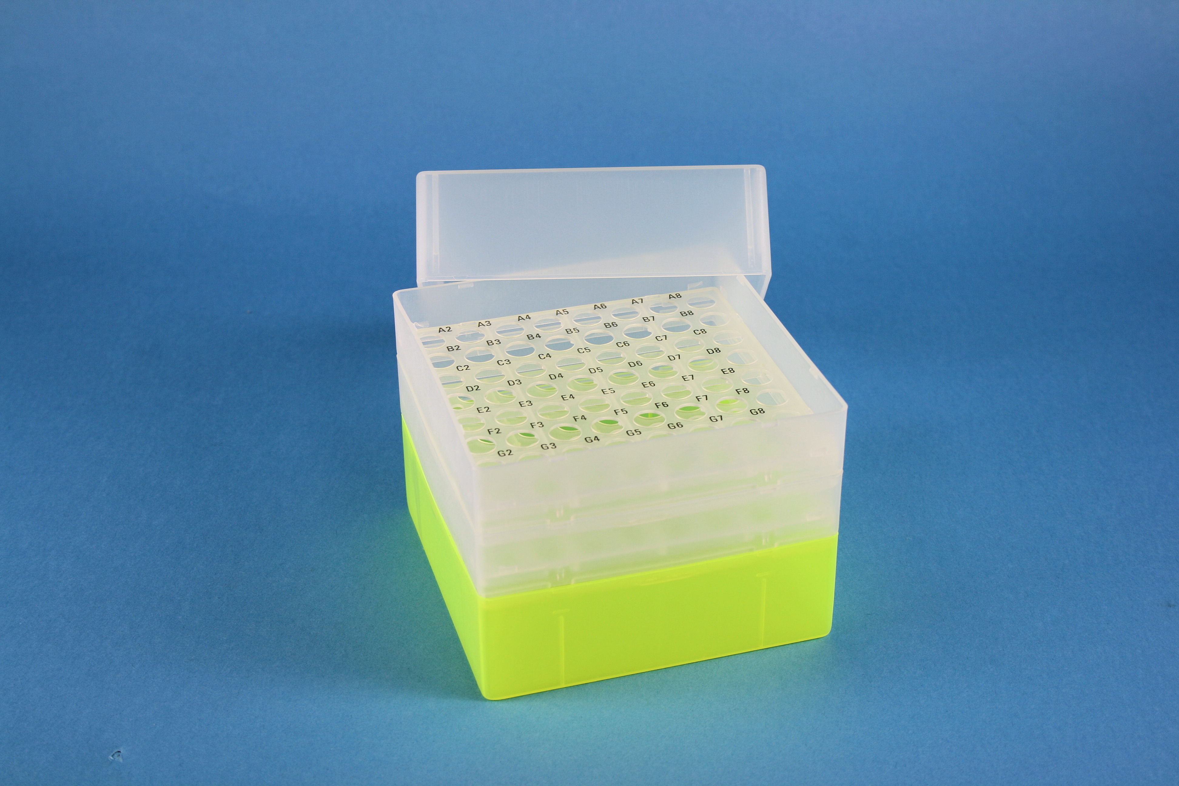 EPPi Box 128, 8x8, n-gul, 128mm, fast, PP, 11mm