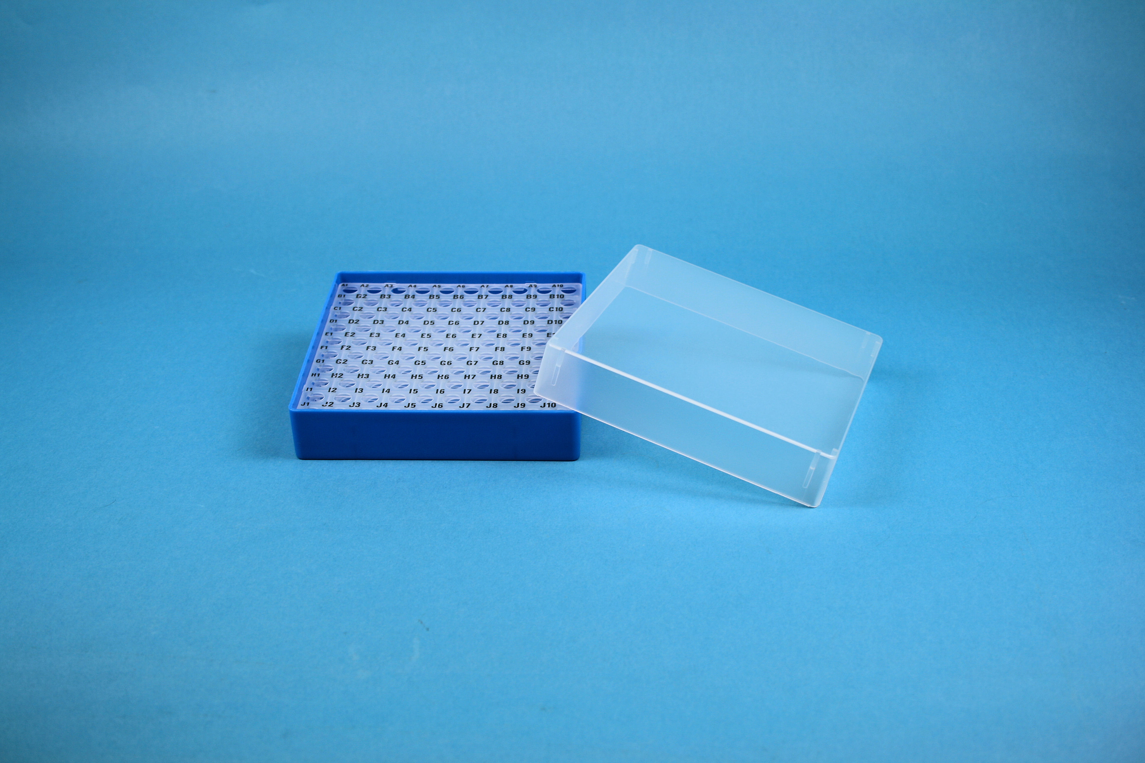 EPPi Box 37, 10x10, blå, 37mm, fast, PP, 11mm