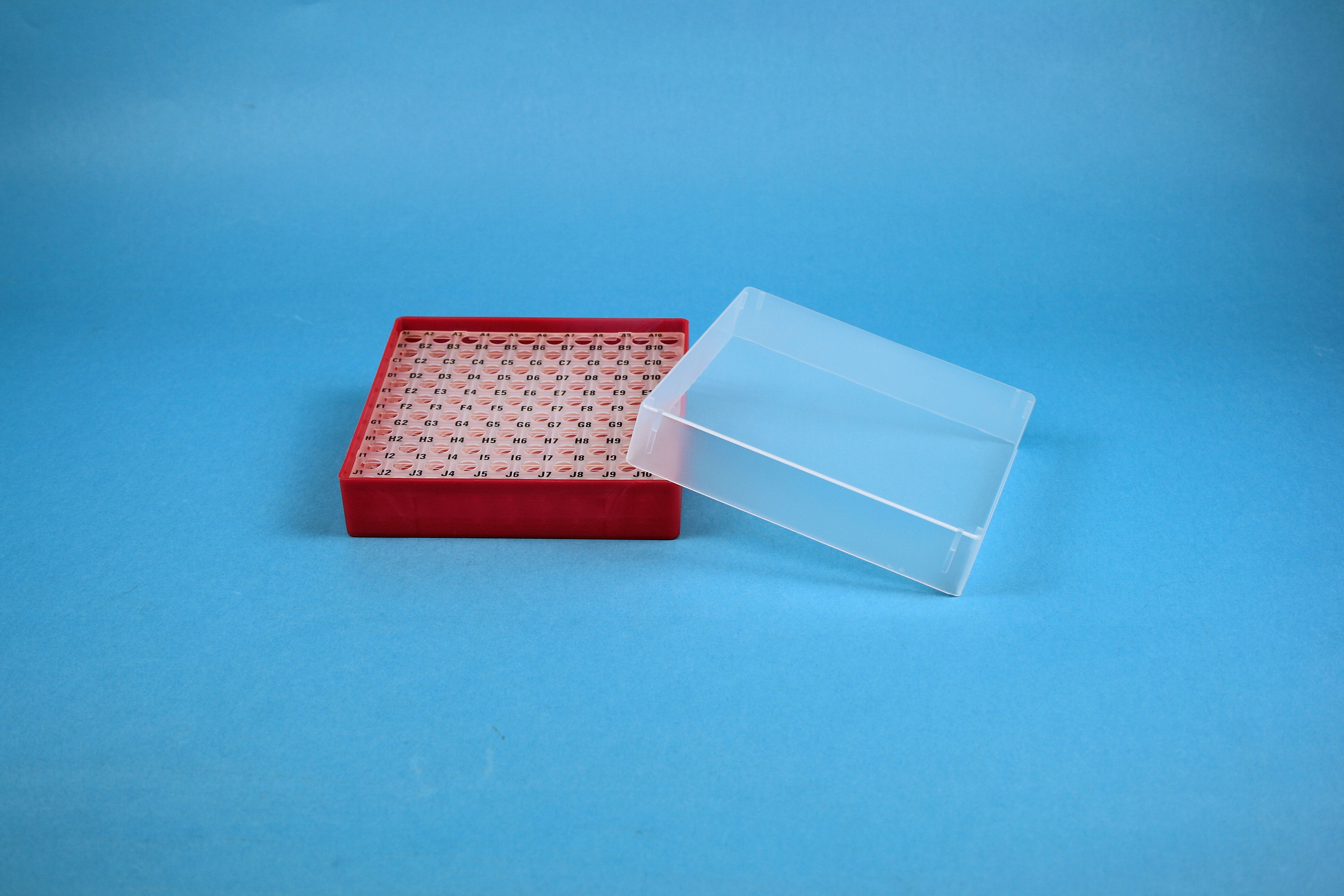 EPPi Box 37, 10x10, rød, 37mm, fast, PP, 11mm