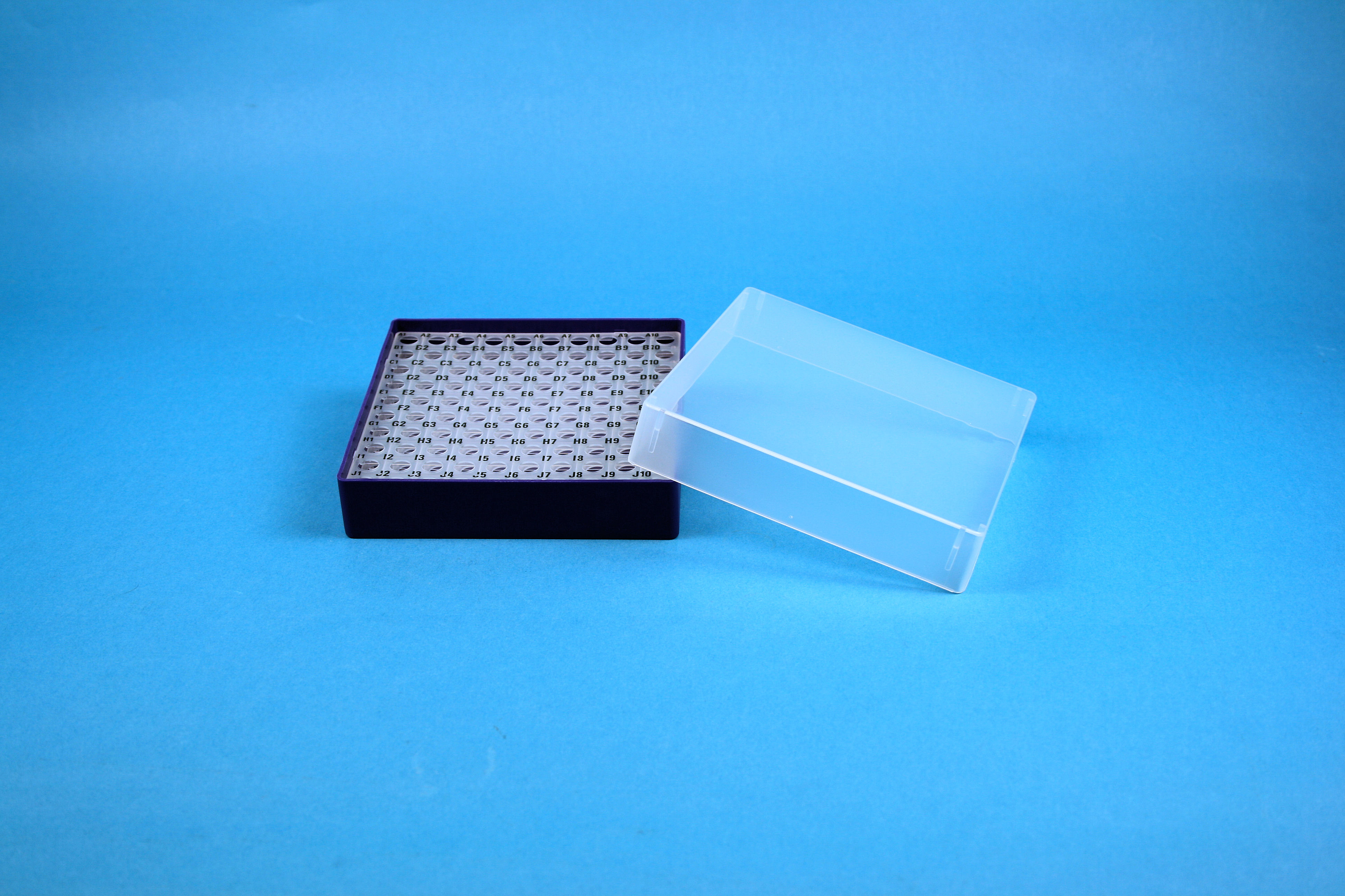 EPPi Box 37, 10x10, lilla, 37mm, fast, PP, 11mm