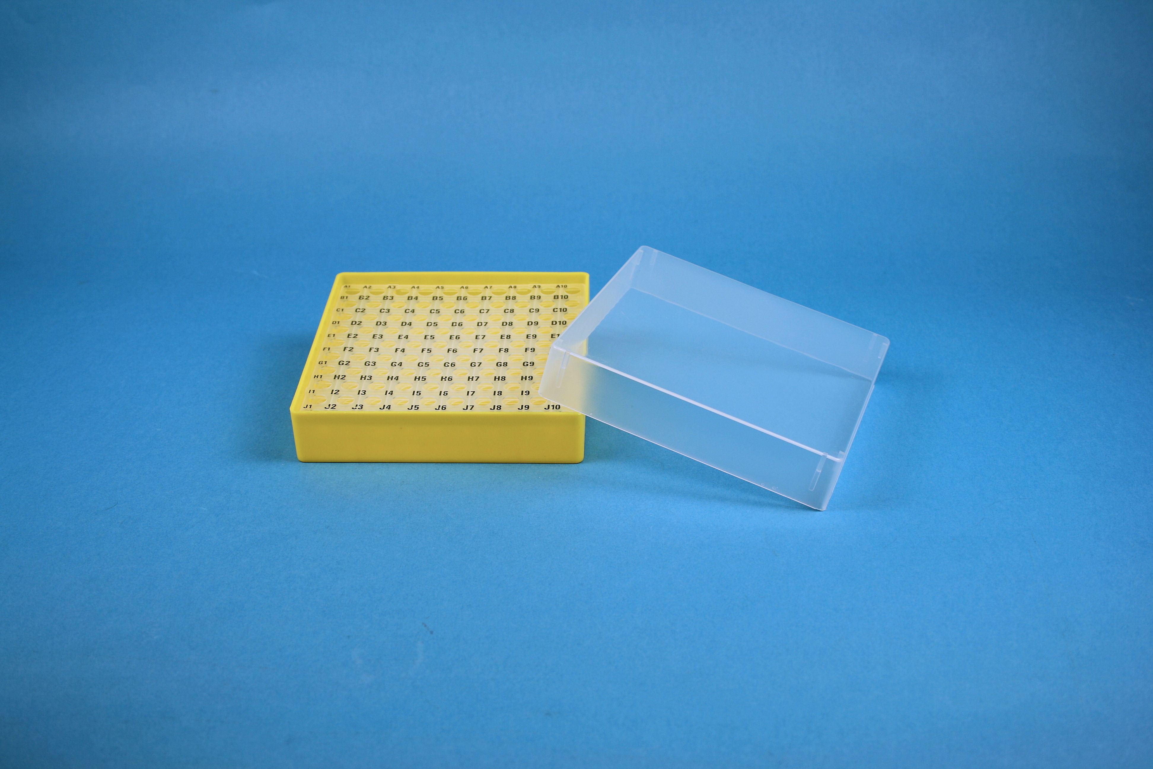 EPPi Box 37, 10x10, gul, 37mm, fast, PP, 11mm