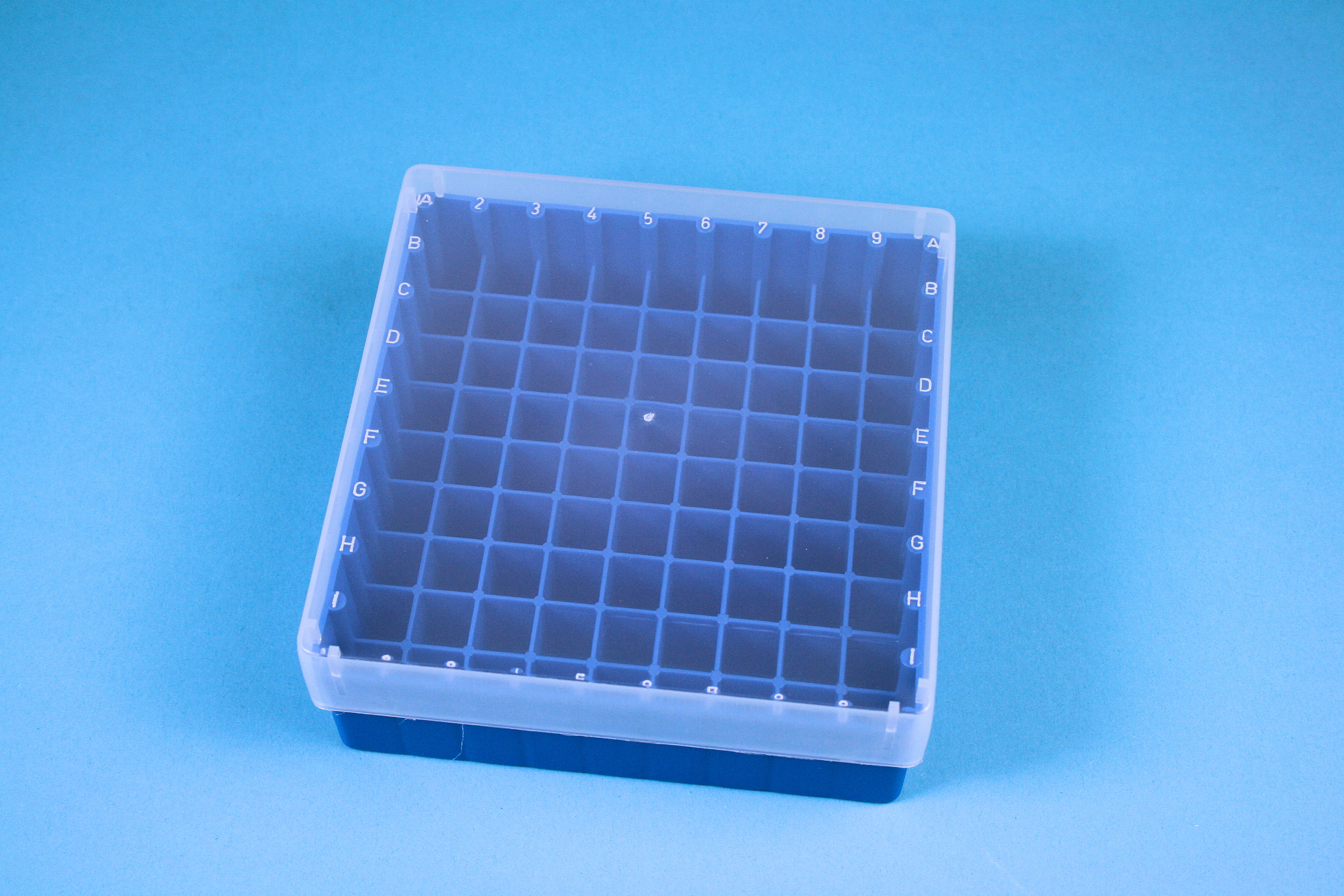 EPPi Box 50, 9x9, blå, 52mm, fast, PP, 12,5mm, ID