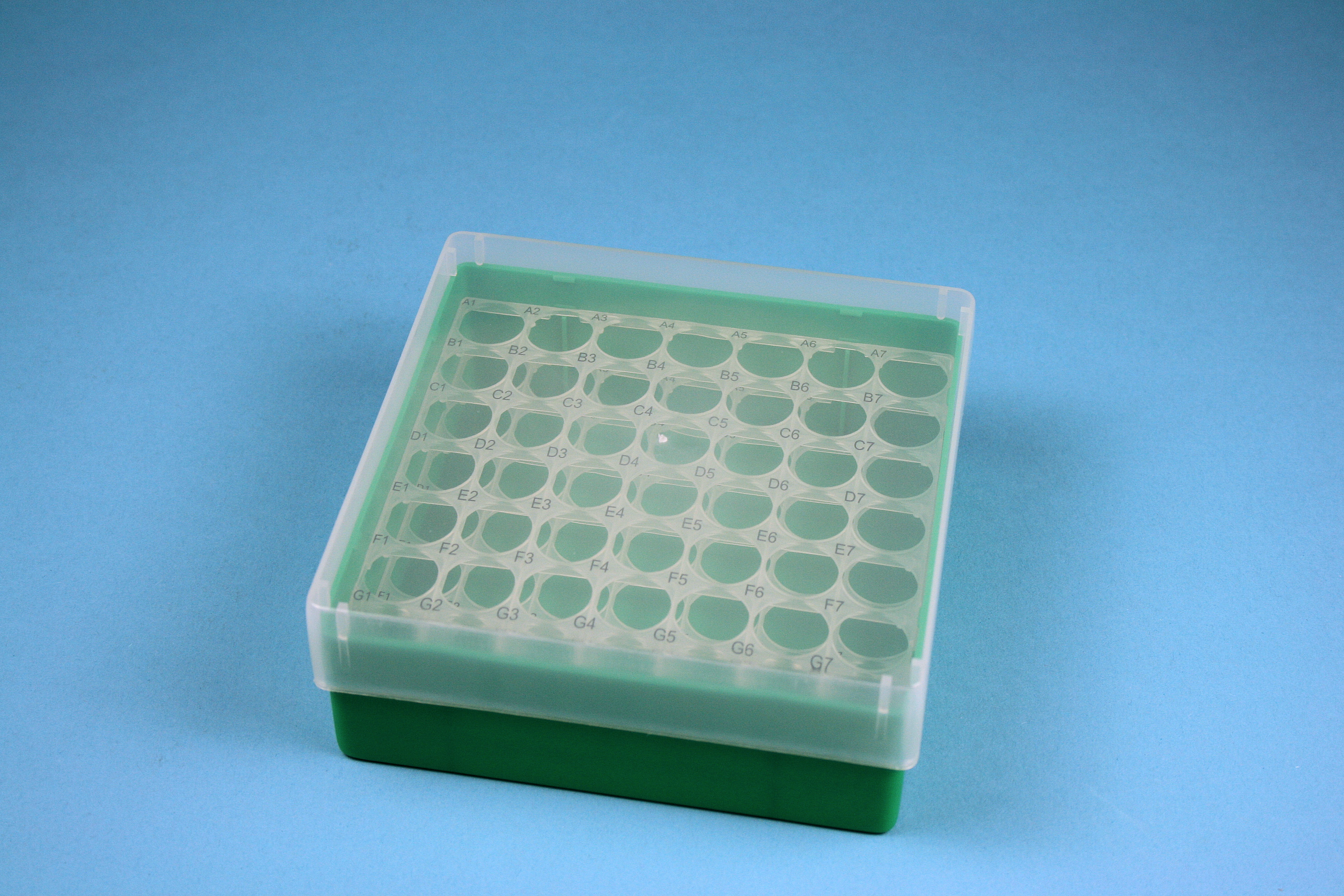 EPPi Box 50, 7x7, grøn, 52mm, fast, PP, 16,5mm