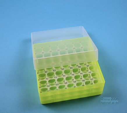 EPPi Box 50, 7x7, n-gul, 52mm, fast, PP, 16,5mm