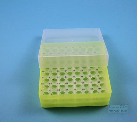 EPPi Box 50, 8x8, n-gul, 52mm, fast, PP, 11mm, ID