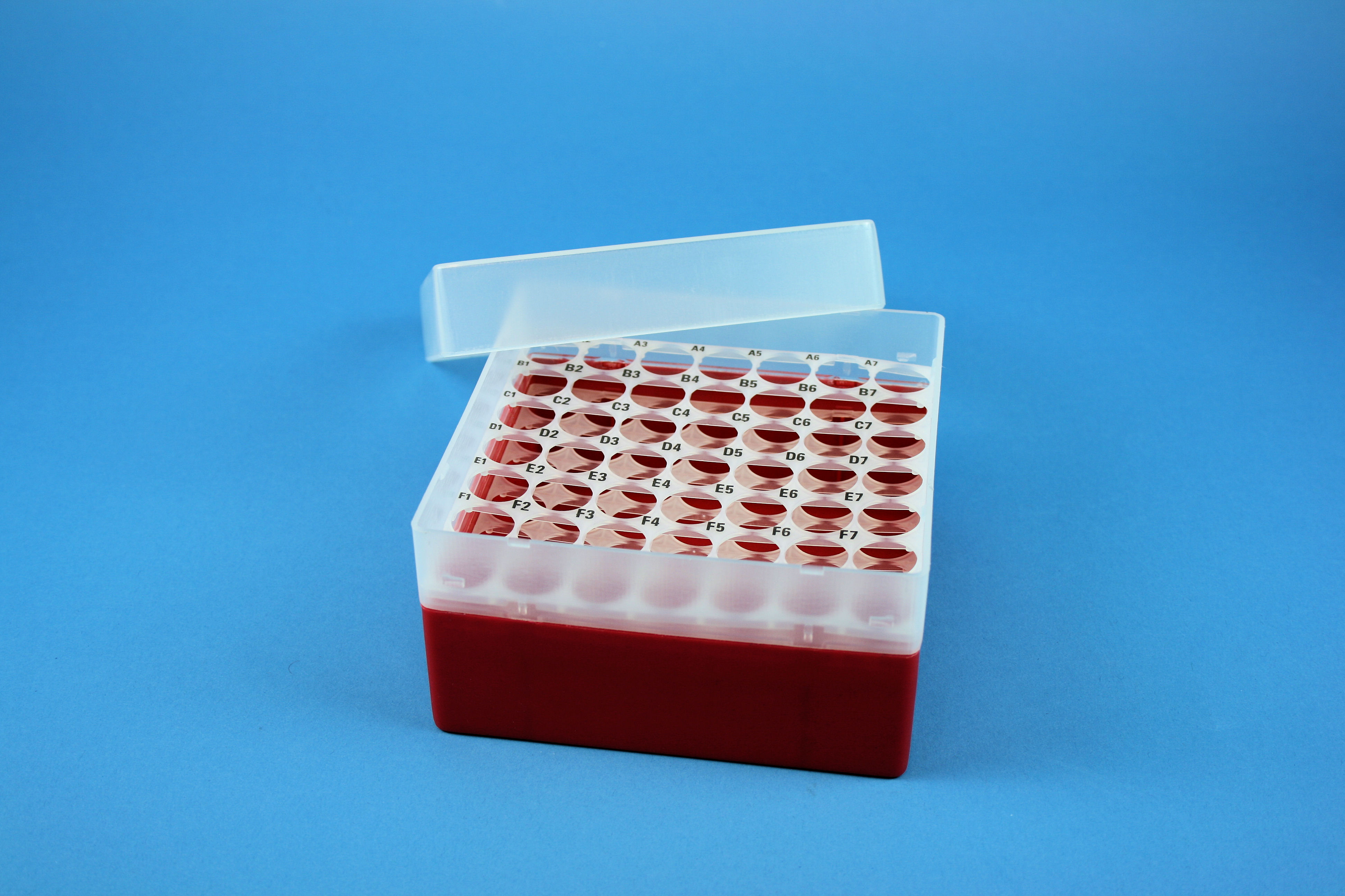 EPPi Box 70, 7x7, rød, 70-80mm, var., PP, 16,5mm