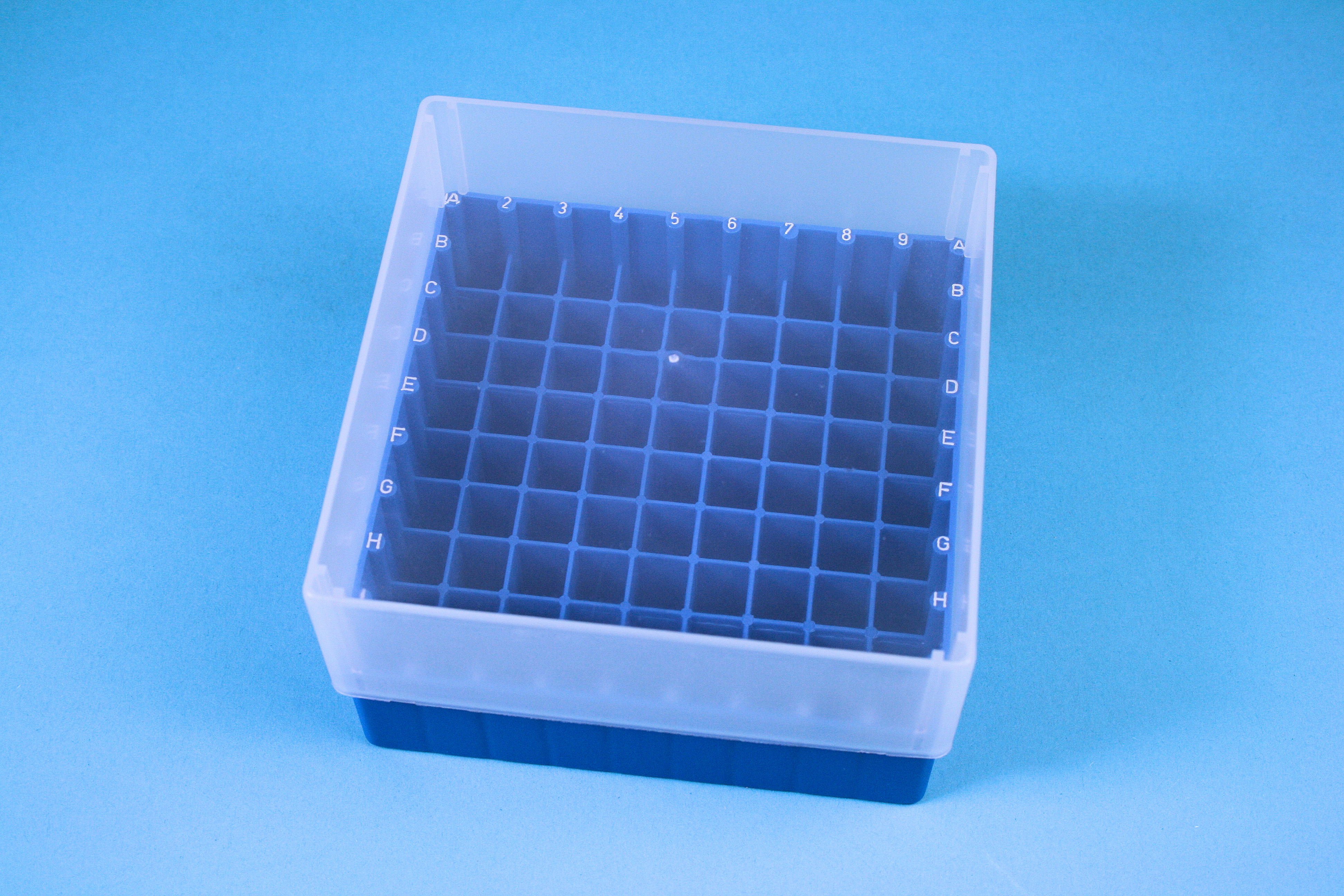 EPPi Box 75, 9x9, blå, 75mm, fast, PP, 12,5mm, ID