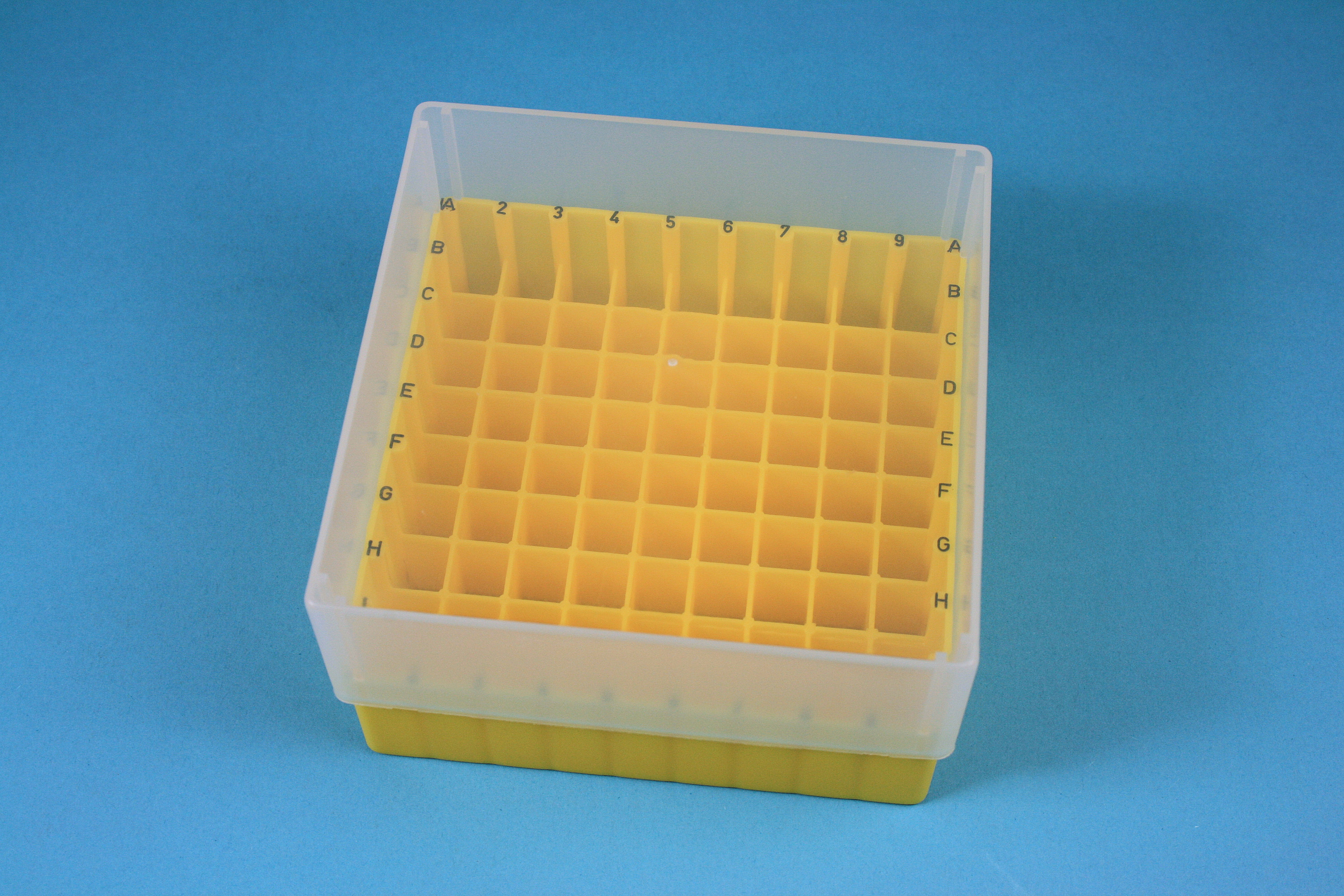 EPPi Box 75, 9x9, gul, 75mm, fast, PP, 12,5mm, ID