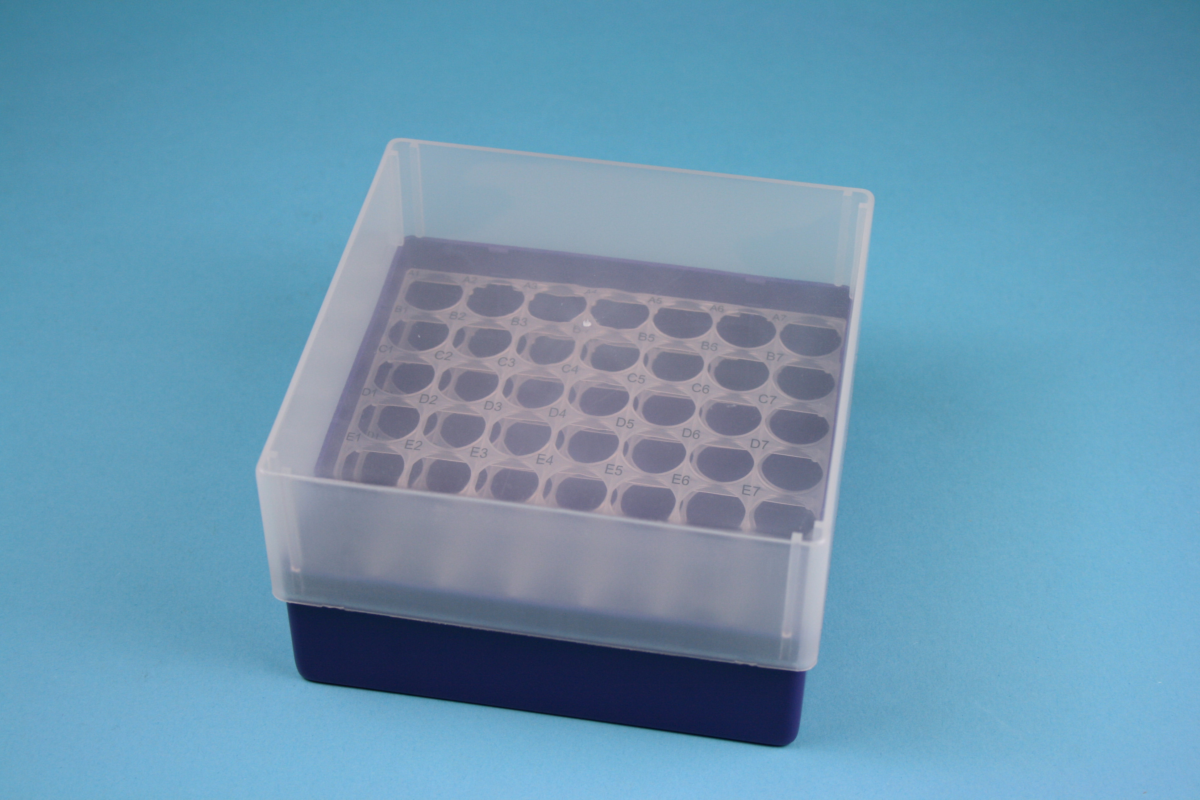 EPPi Box 75, 7x7, lilla, 75mm, fast, PP, 16,5mm