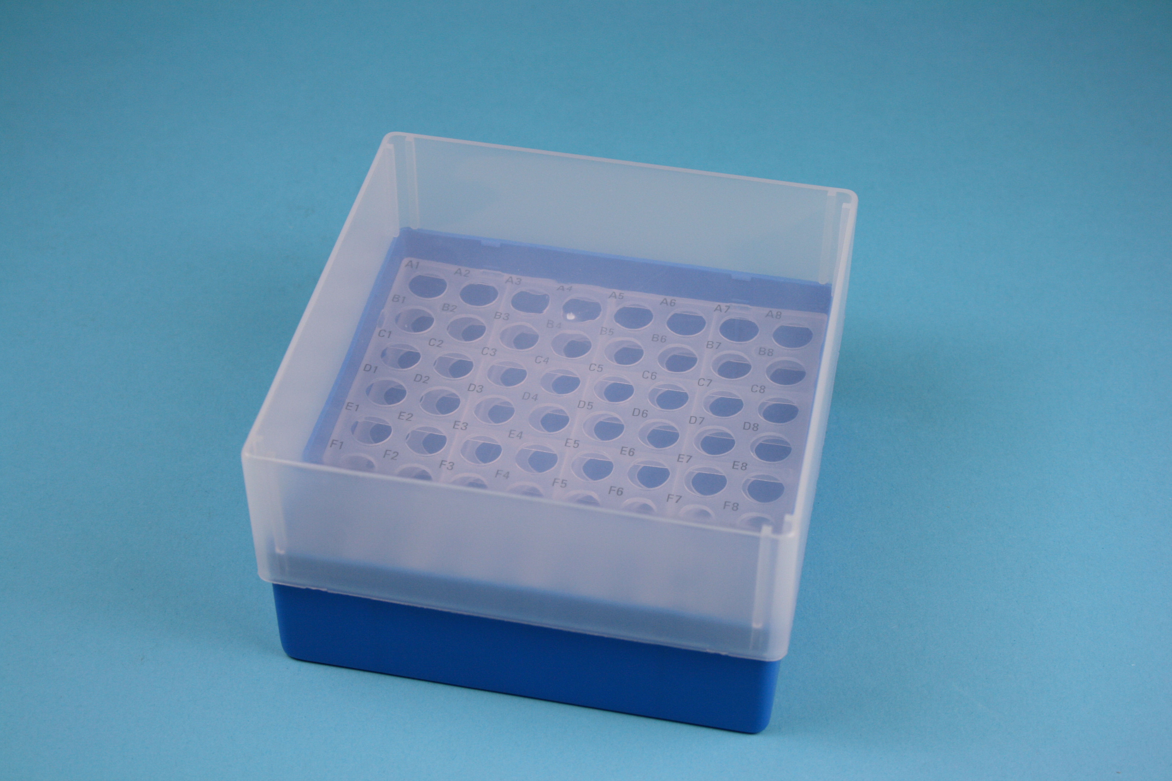 EPPi Box 75, 8x8, blå, 75mm, fast, PP, 11mm