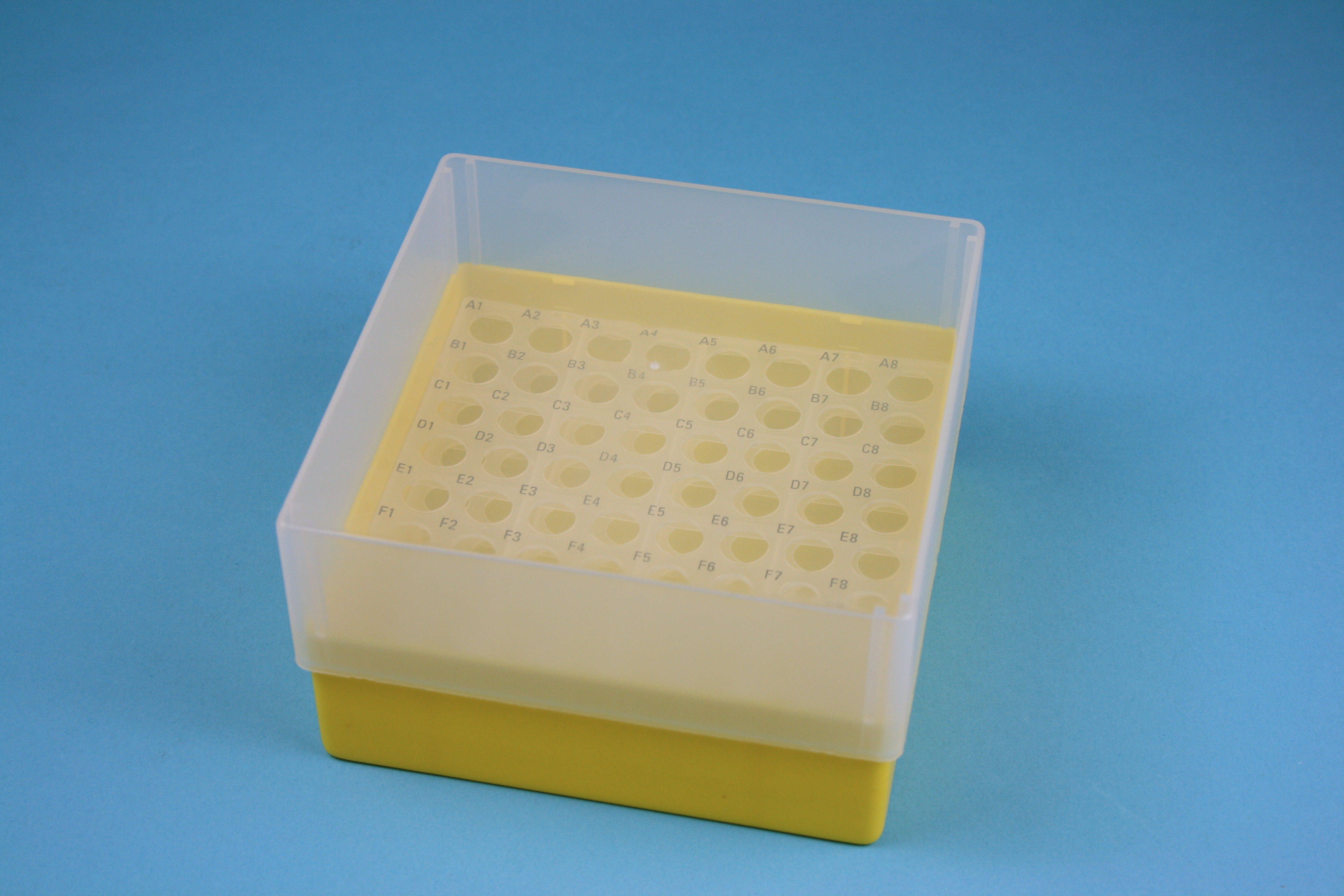 EPPi Box 75, 8x8, gul, 75mm, fast, PP, 11mm
