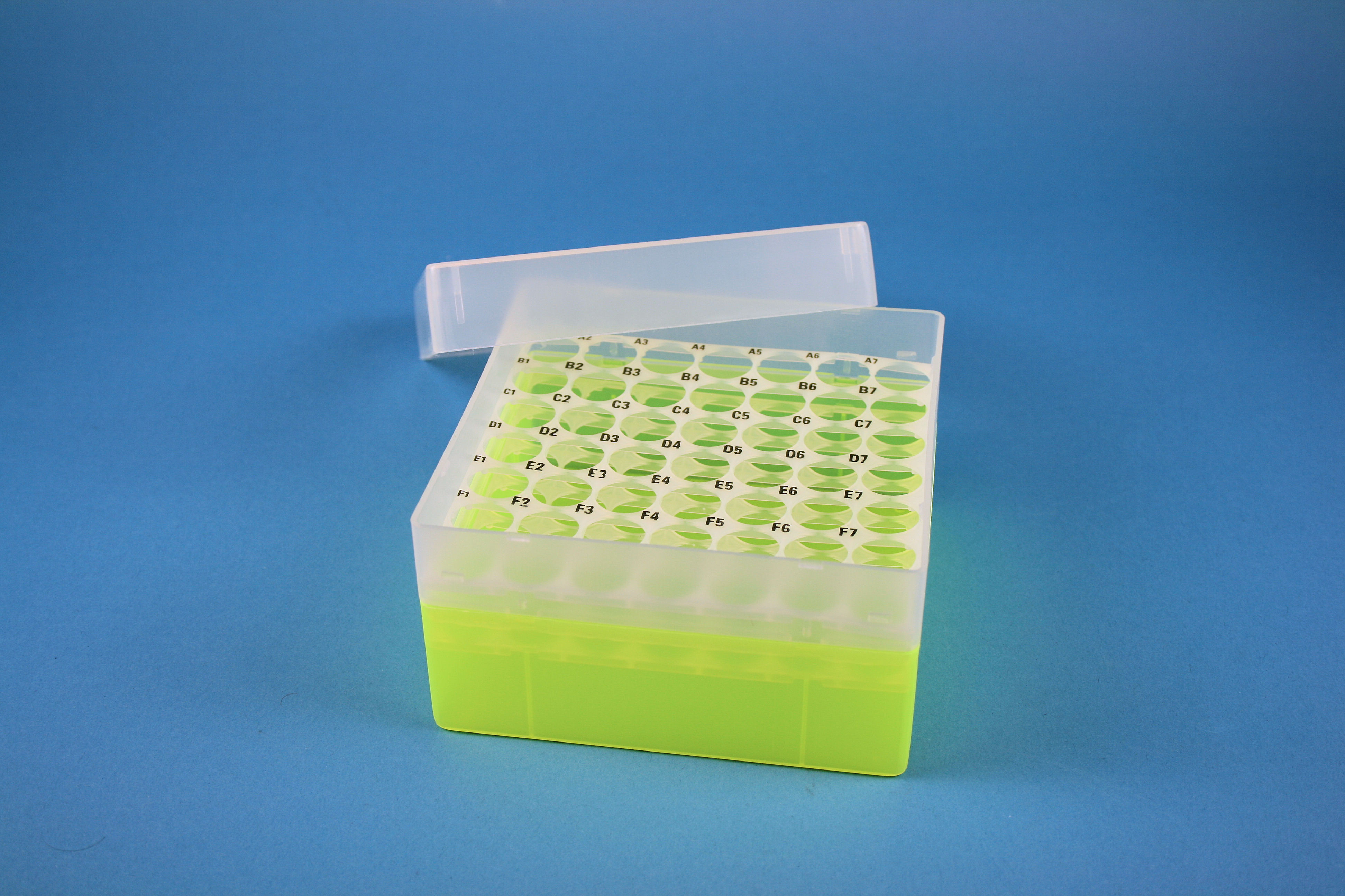 EPPi Box 80, 7x7, n-gul, 80mm, fast, PP, 16,5mm