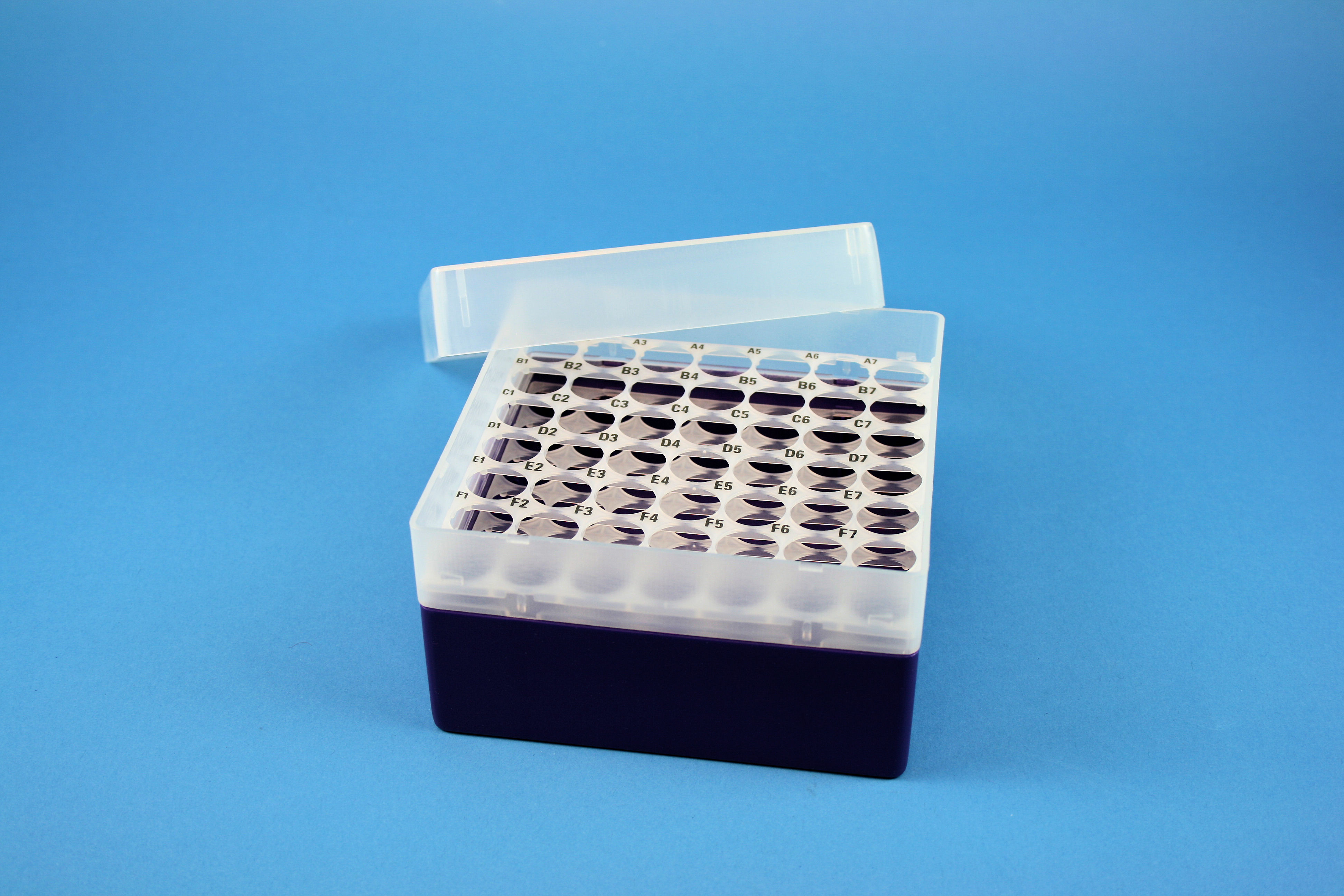 EPPi Box 80, 7x7, lilla, 80mm, fast, PP, 16,5mm