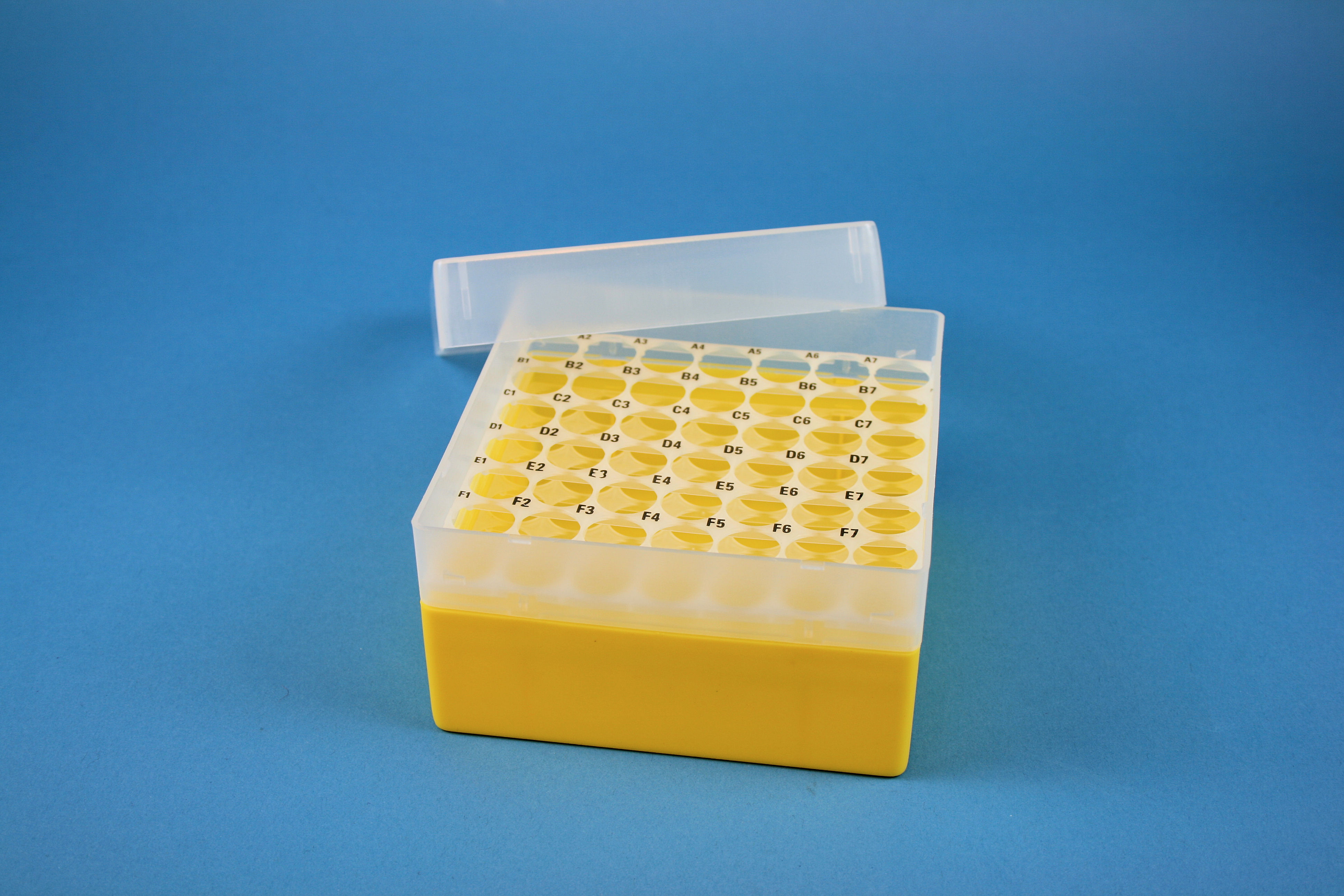 EPPi Box 80, 7x7, gul, 80mm, fast, PP, 16,5mm