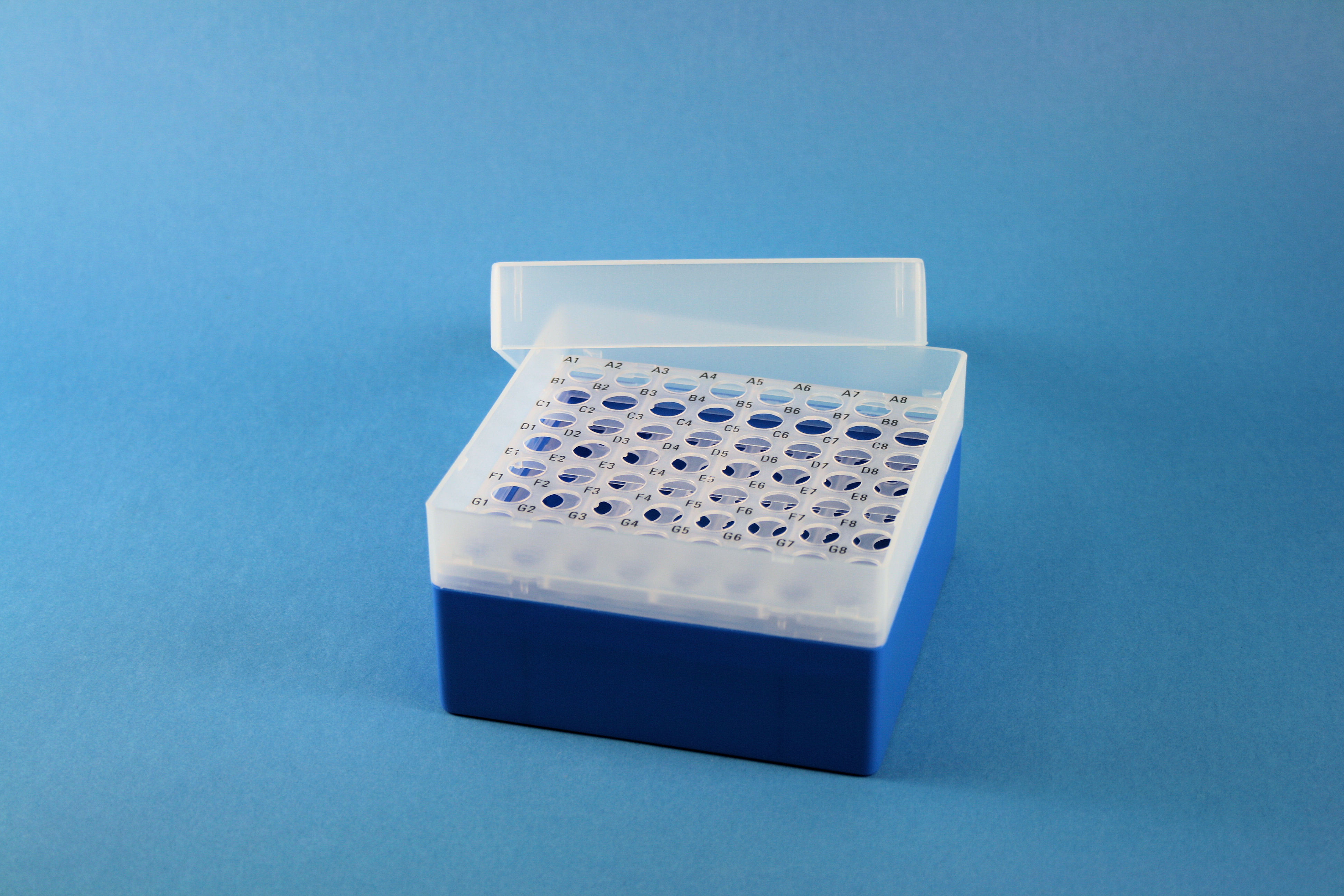 EPPi Box 80, 8x8, blå, 80mm, fast, PP, 11mm