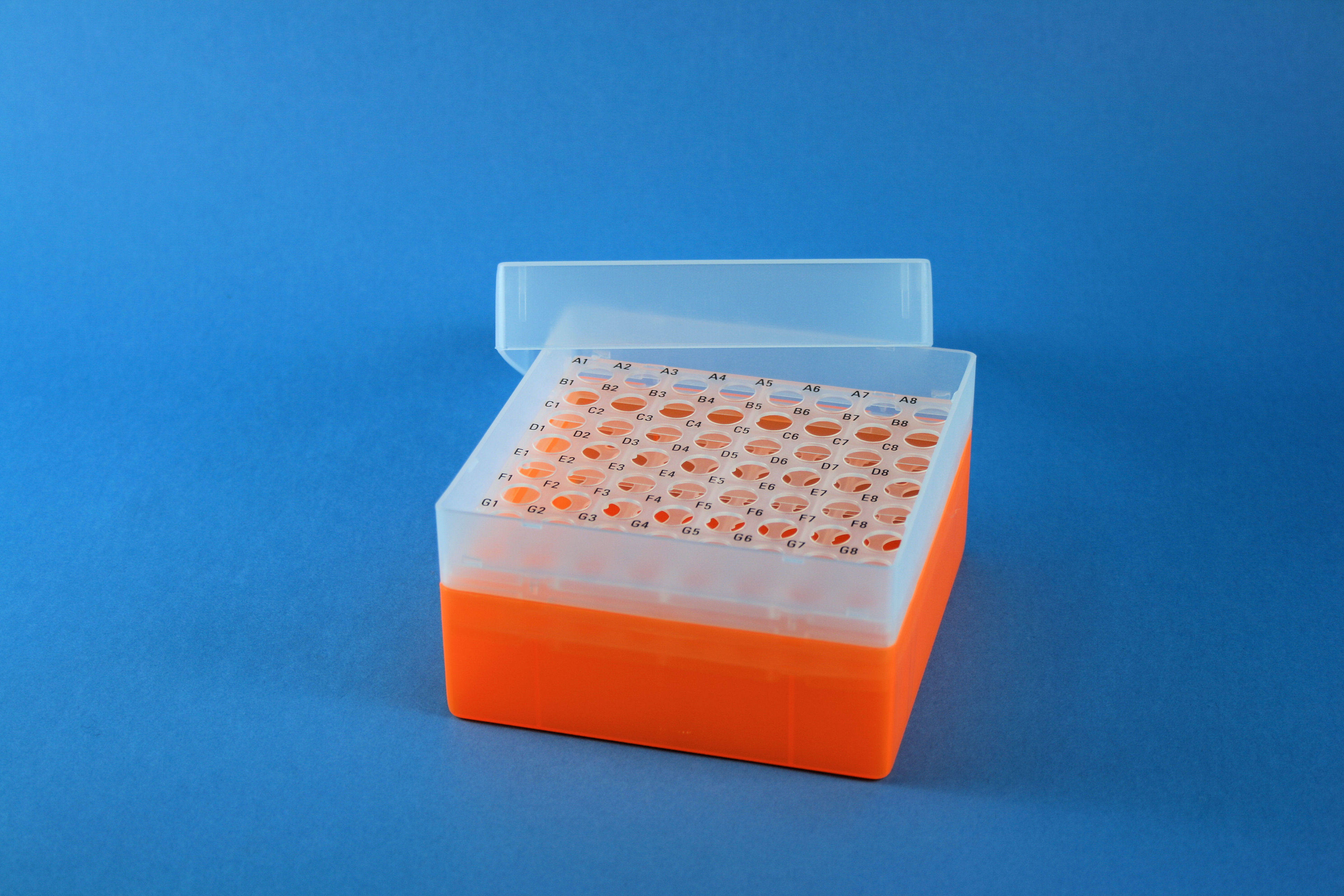 EPPi Box 80, 8x8, n-orange, 80mm, fast, PP, 11mm