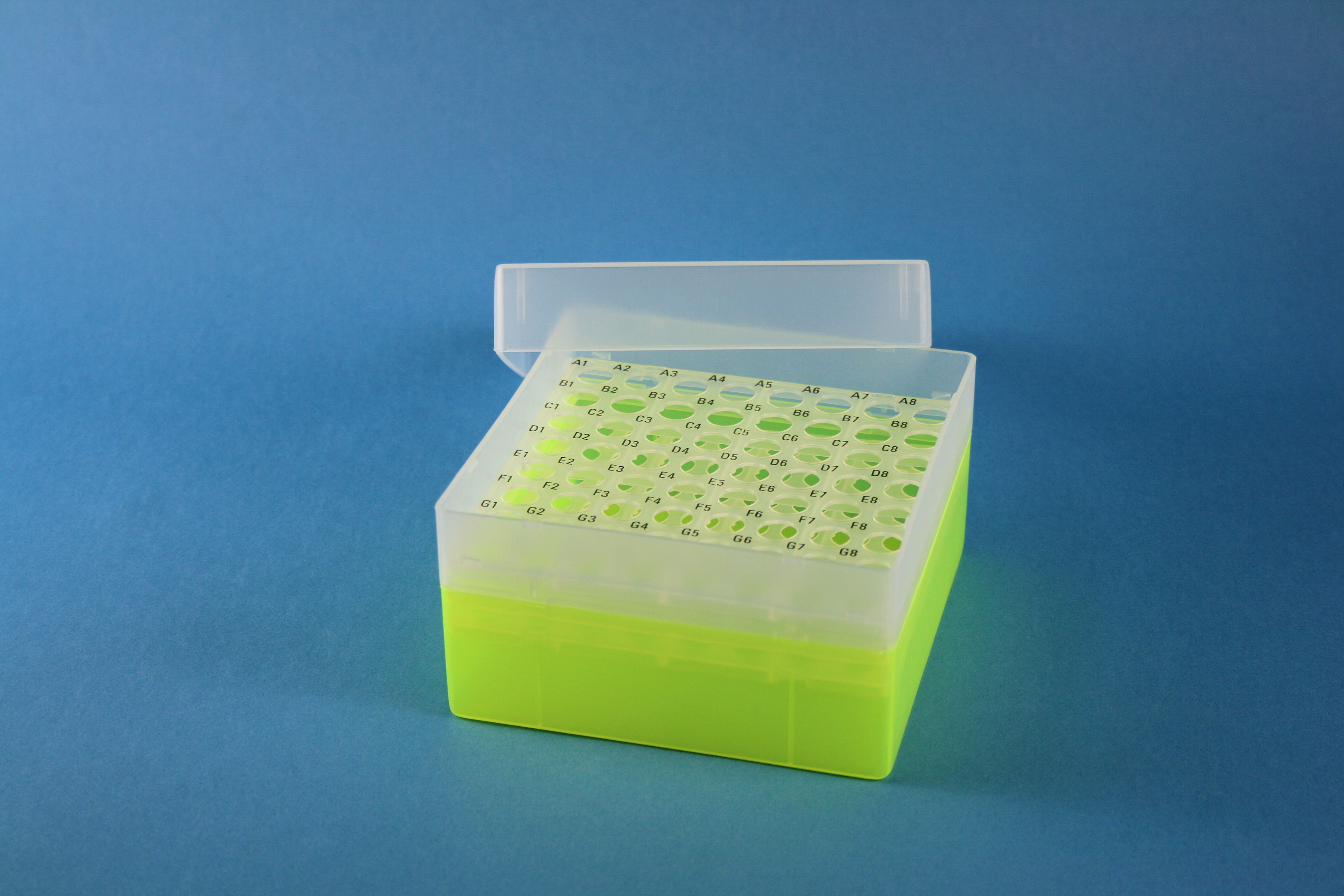 EPPi Box 80, 8x8, n-gul, 80mm, fast, PP, 11mm