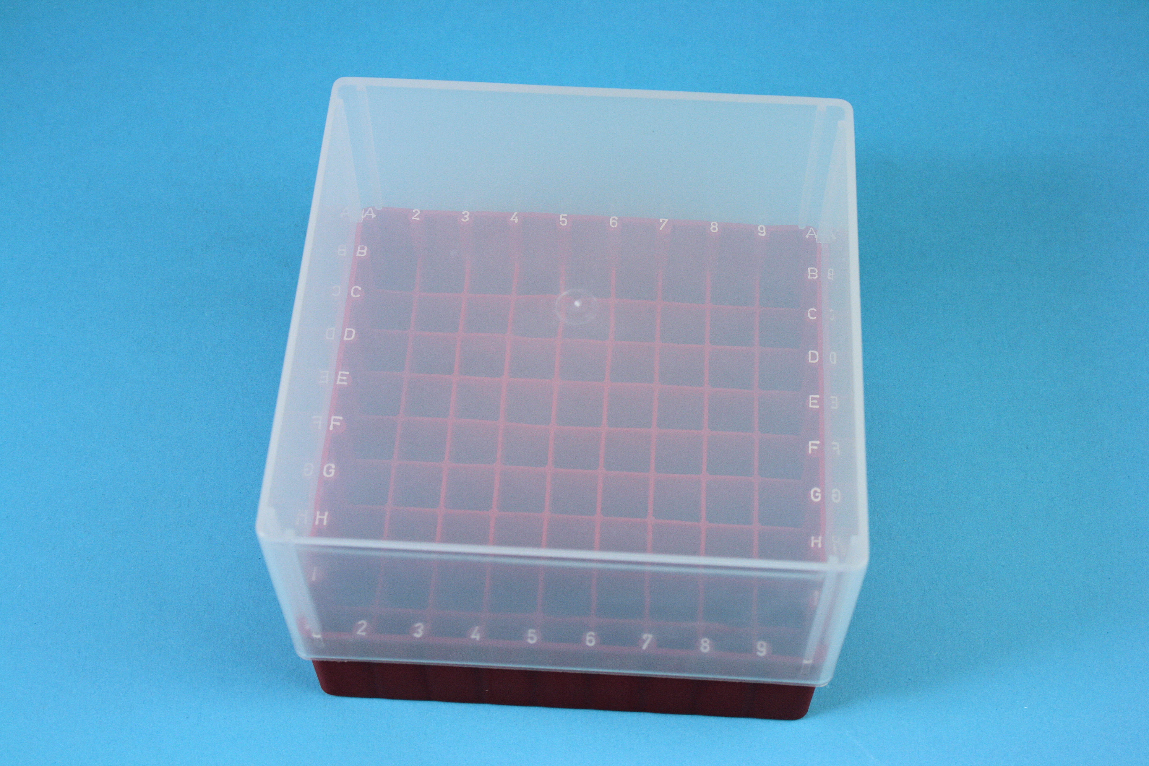 EPPi Box 95, 9x9, rød, 95mm, fast, PP, 12,5mm, ID