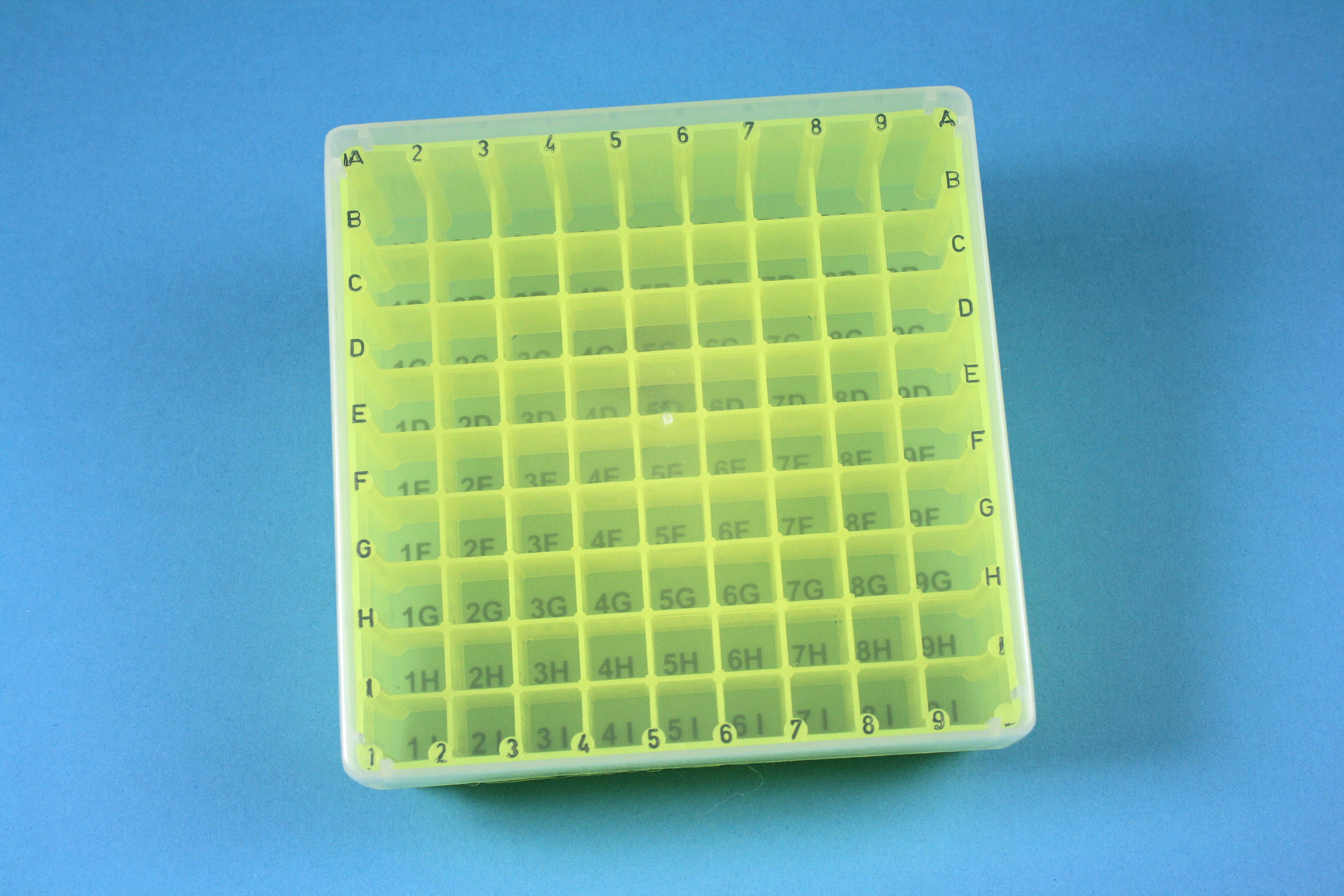 EPPi Box 50, 9x9, n-gul, 52mm, fast, PP, 12,5mm, I