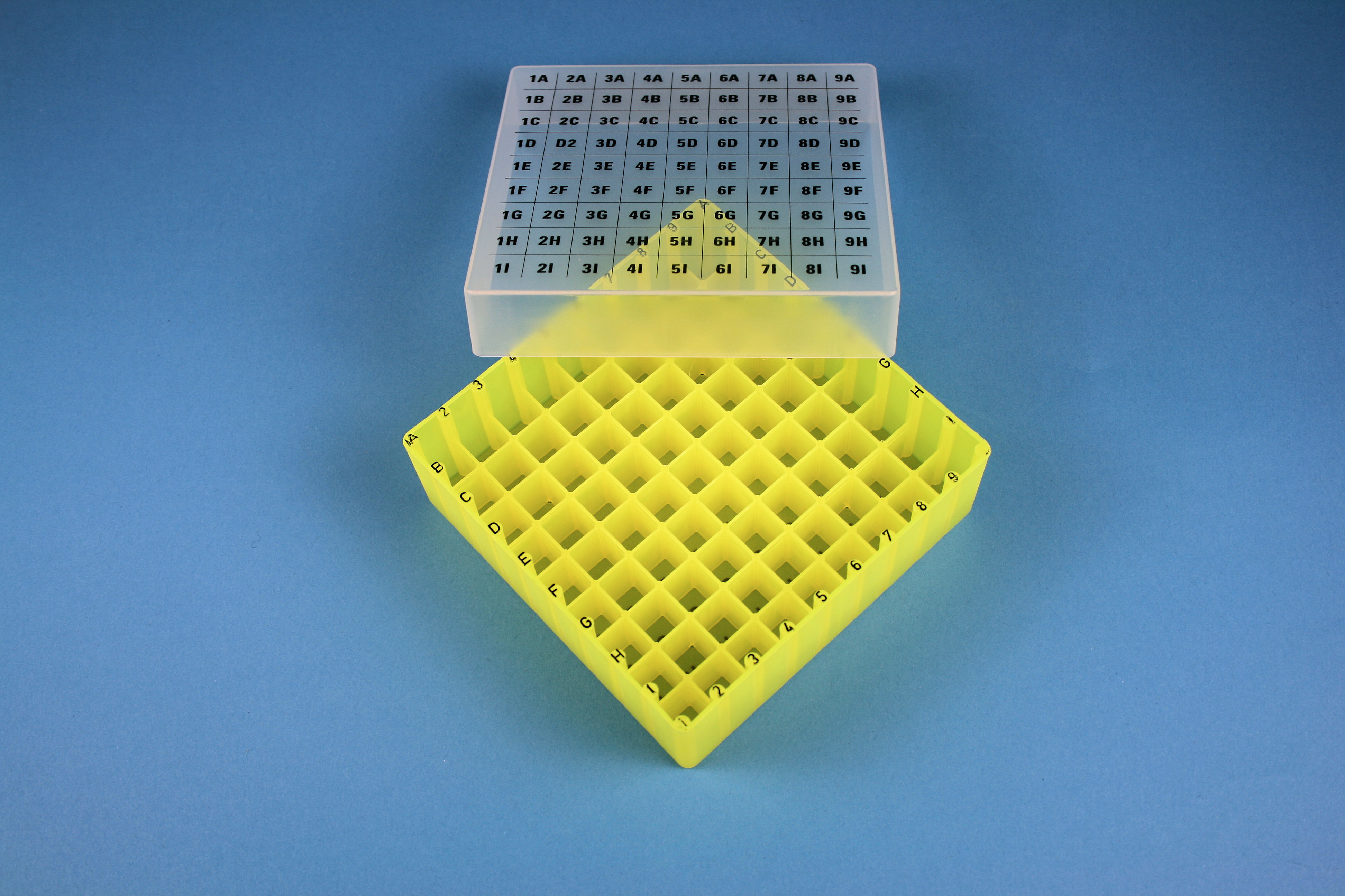 EPPi Box 45, 9x9, n-gul, 45-53mm, var., PP, 12,5mm