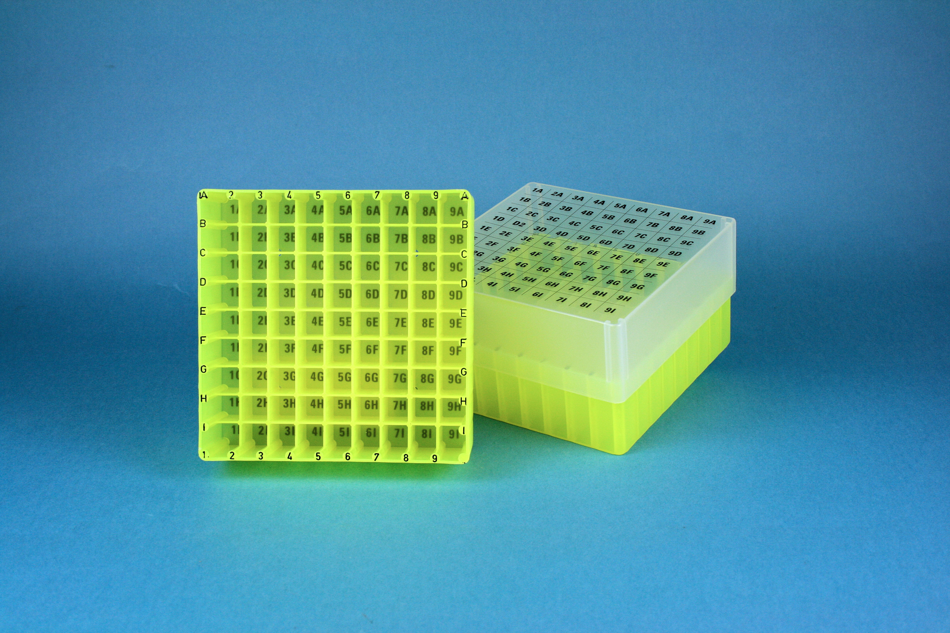 EPPi Box 75, 9x9, n-gul, 75mm, fast, PP, 12,5mm, I