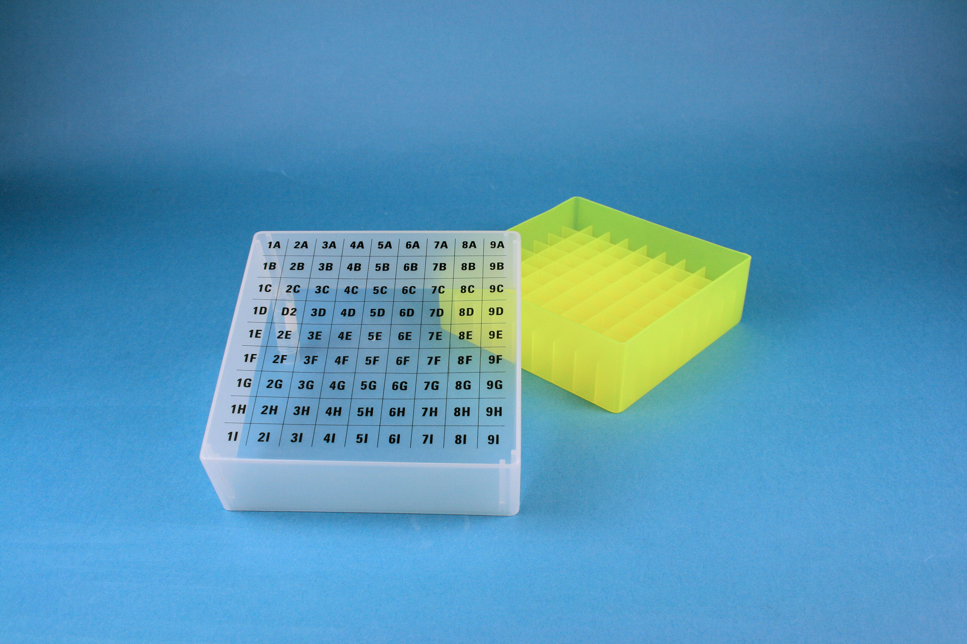 EPPi Box 75, 9x9, n-gul, 75mm, fast, PP, 12,5mm, I