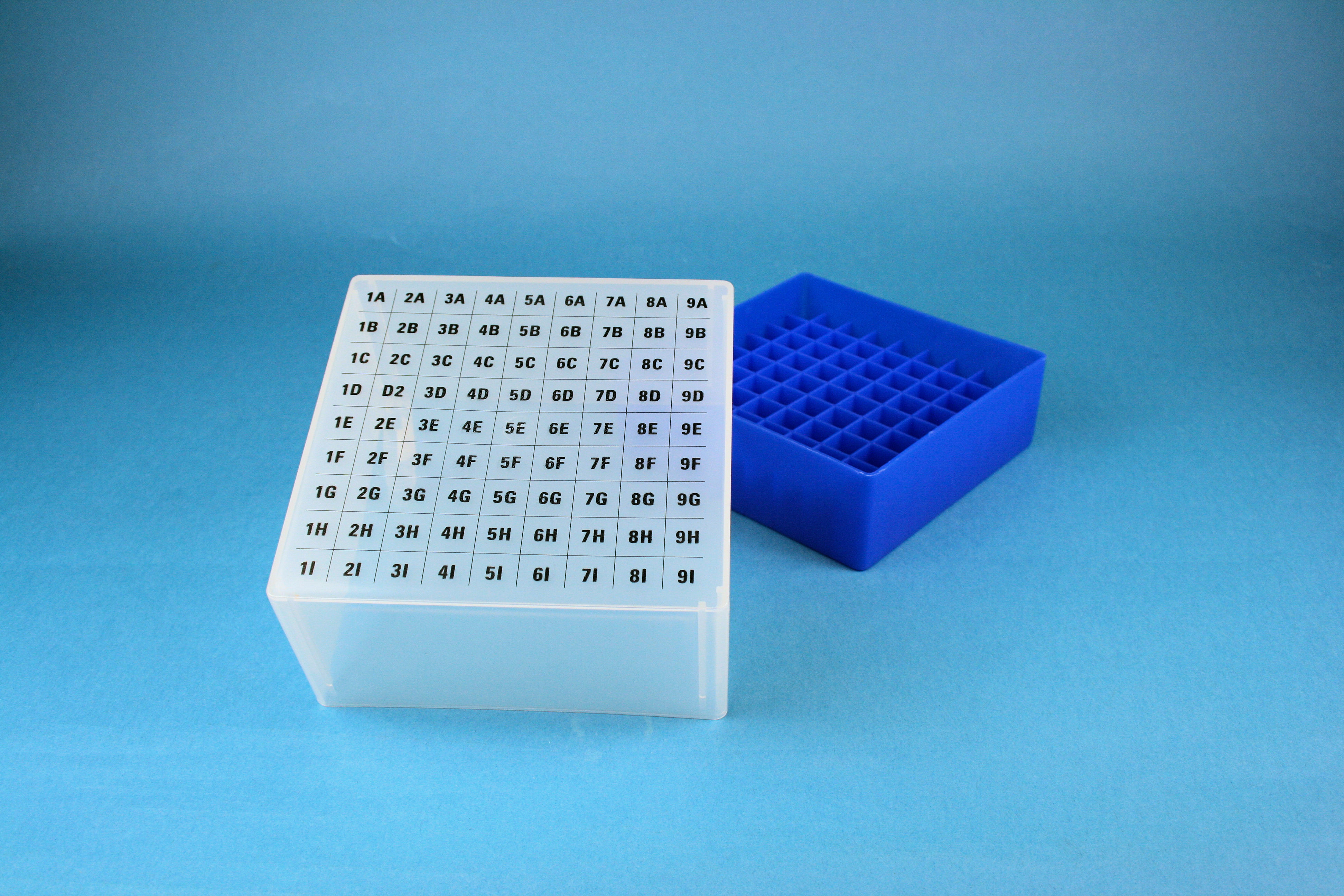 EPPi Box 95, 9x9, n-blå, 95mm, fast, PP, 12,5mm, I